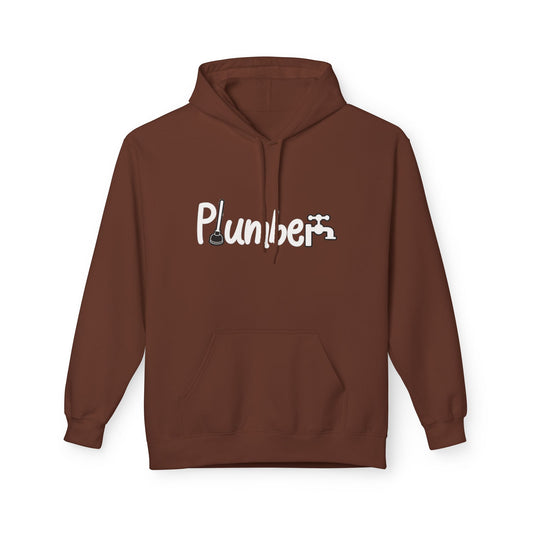 Plumber Hoodie - Funny Plumber Logo Pullover for Tradespeople