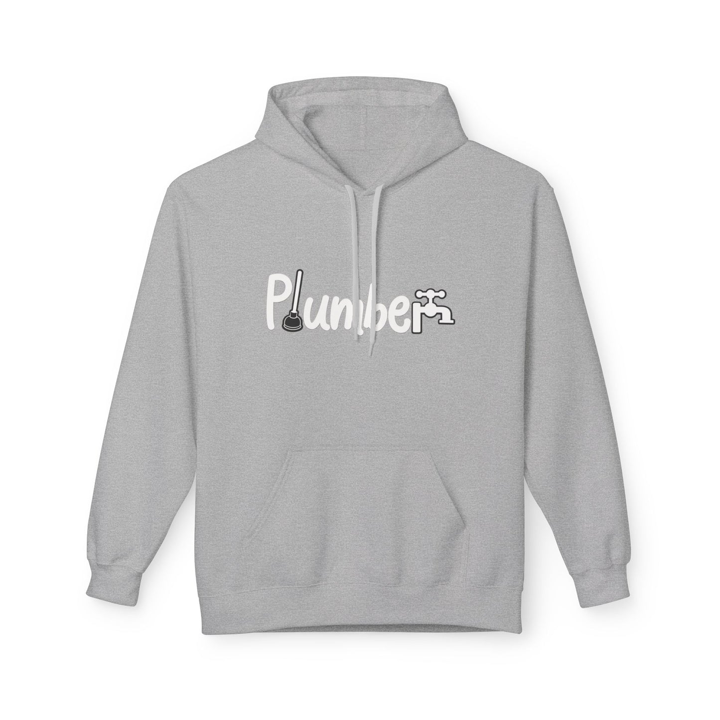 Plumber Hoodie - Funny Plumber Logo Pullover for Tradespeople