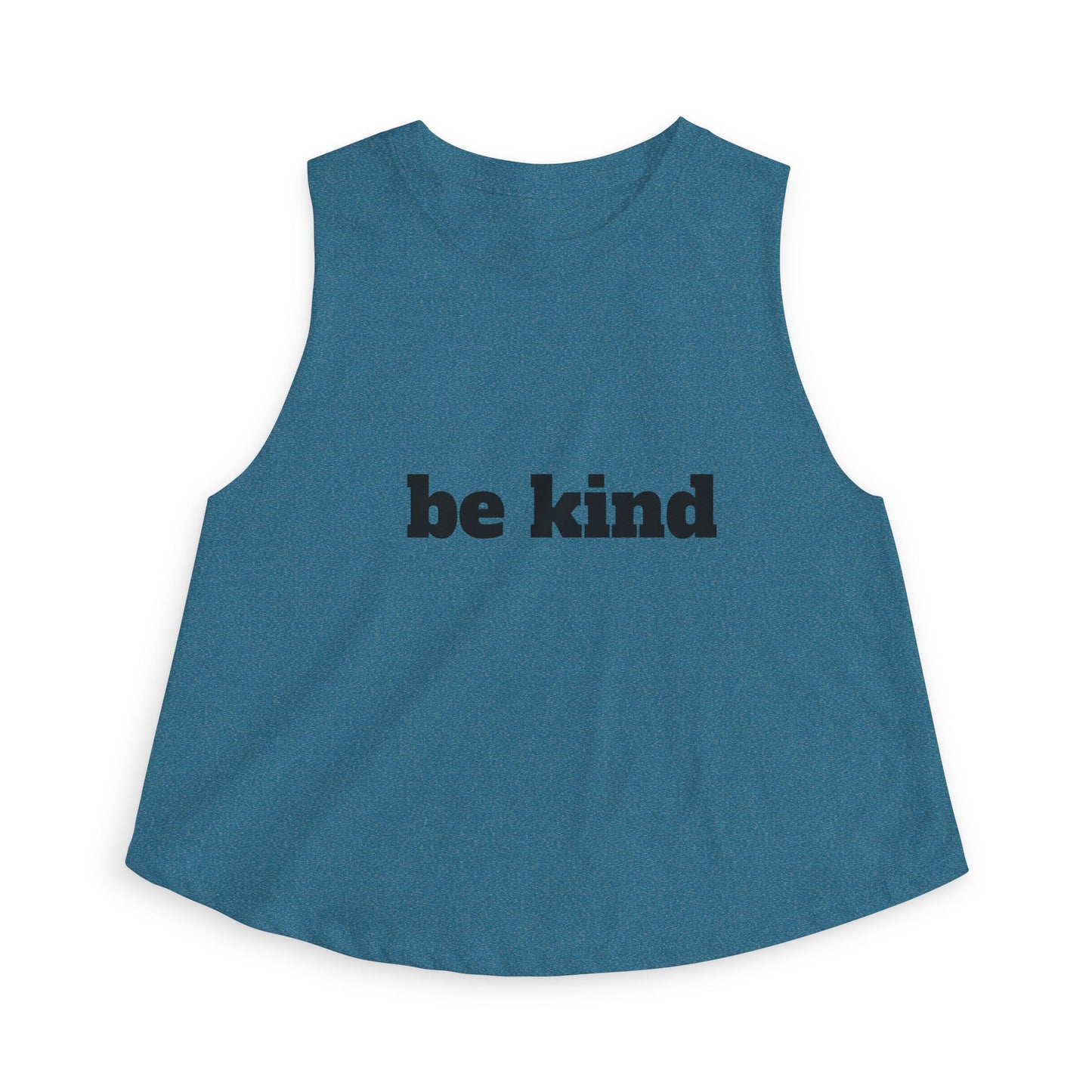 Be Kind Crop Top — Women’s Minimalist Graphic Tank