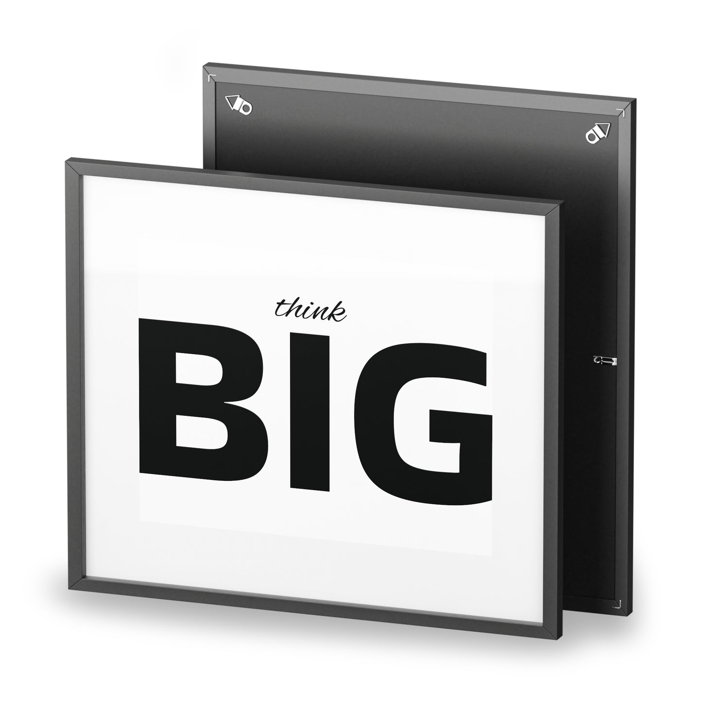 Think BIG Framed Poster — Motivational Wall Art