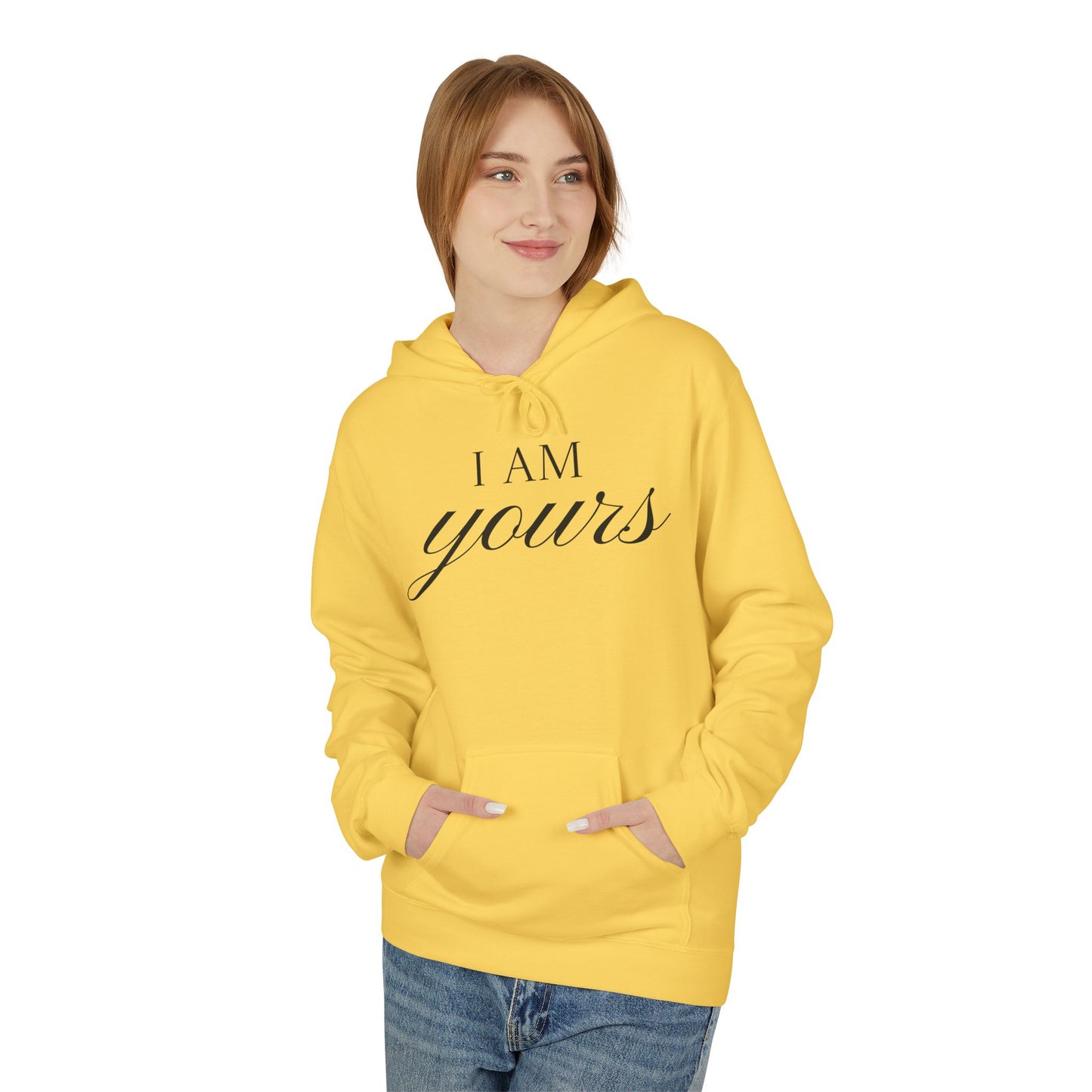 Hoodie "I Am Yours / You Are Mine" Romantic Script Pullover
