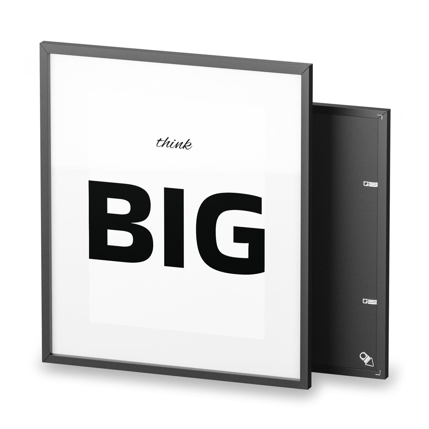Think BIG Framed Poster — Motivational Wall Art