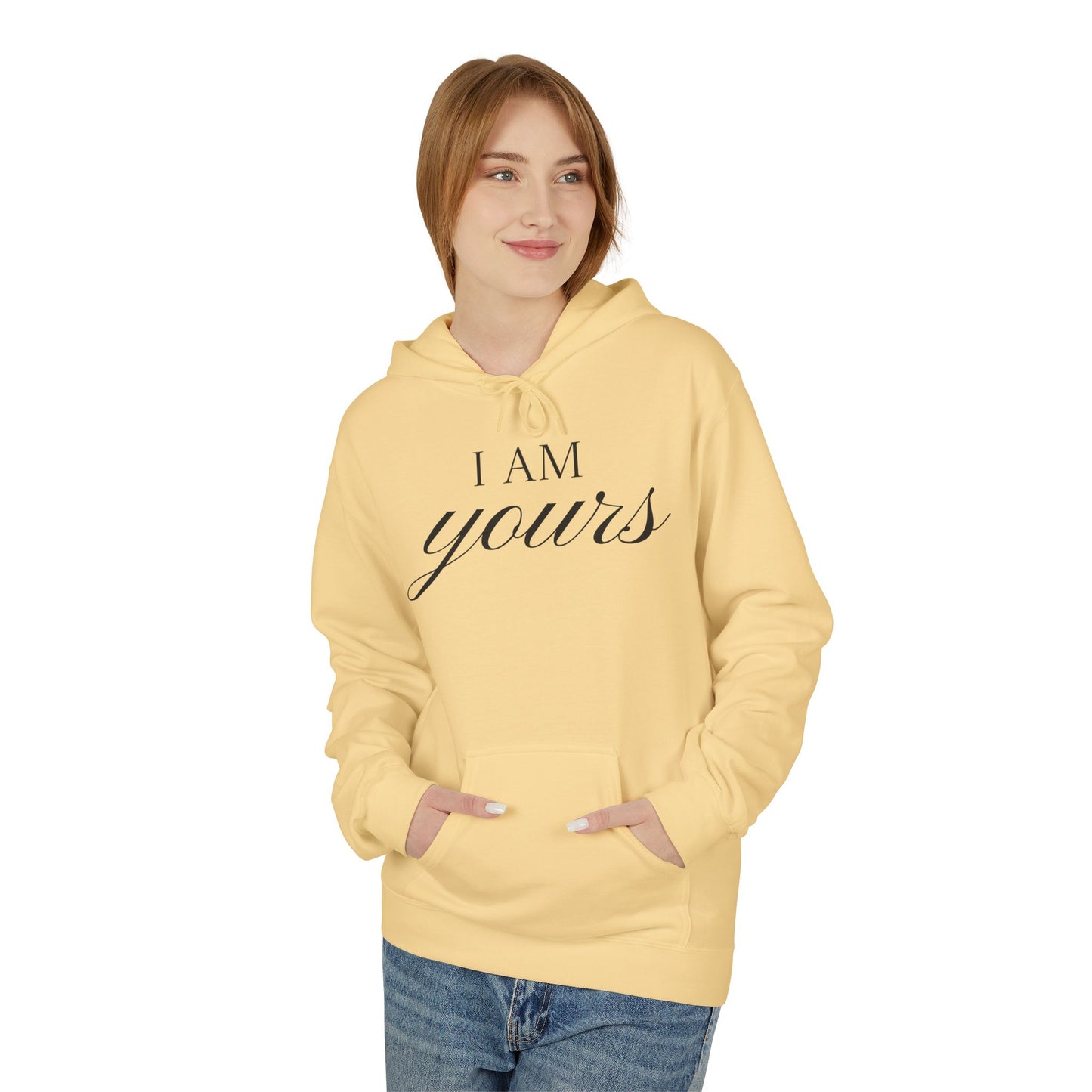 Hoodie "I Am Yours / You Are Mine" Romantic Script Pullover