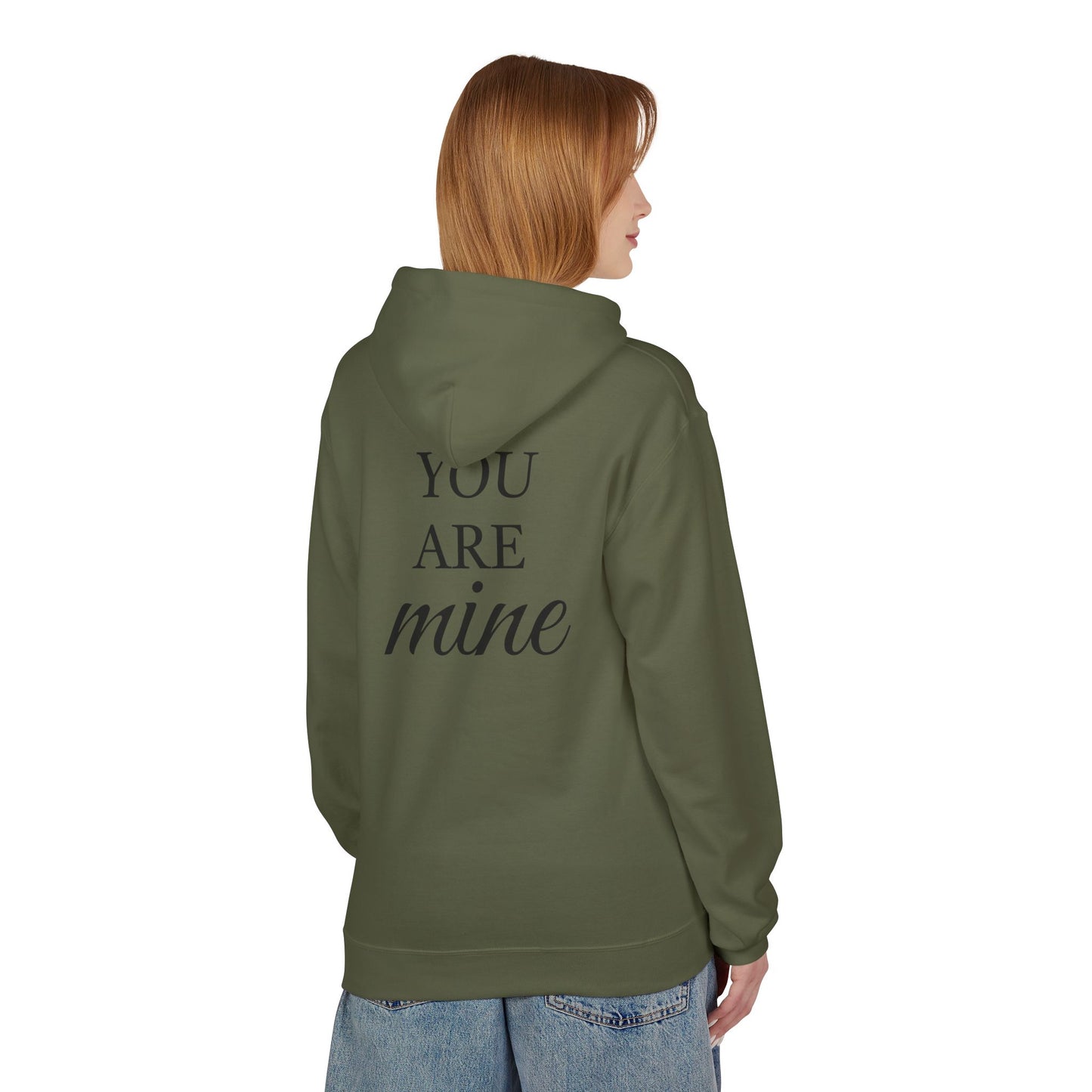 Hoodie "I Am Yours / You Are Mine" Romantic Script Pullover