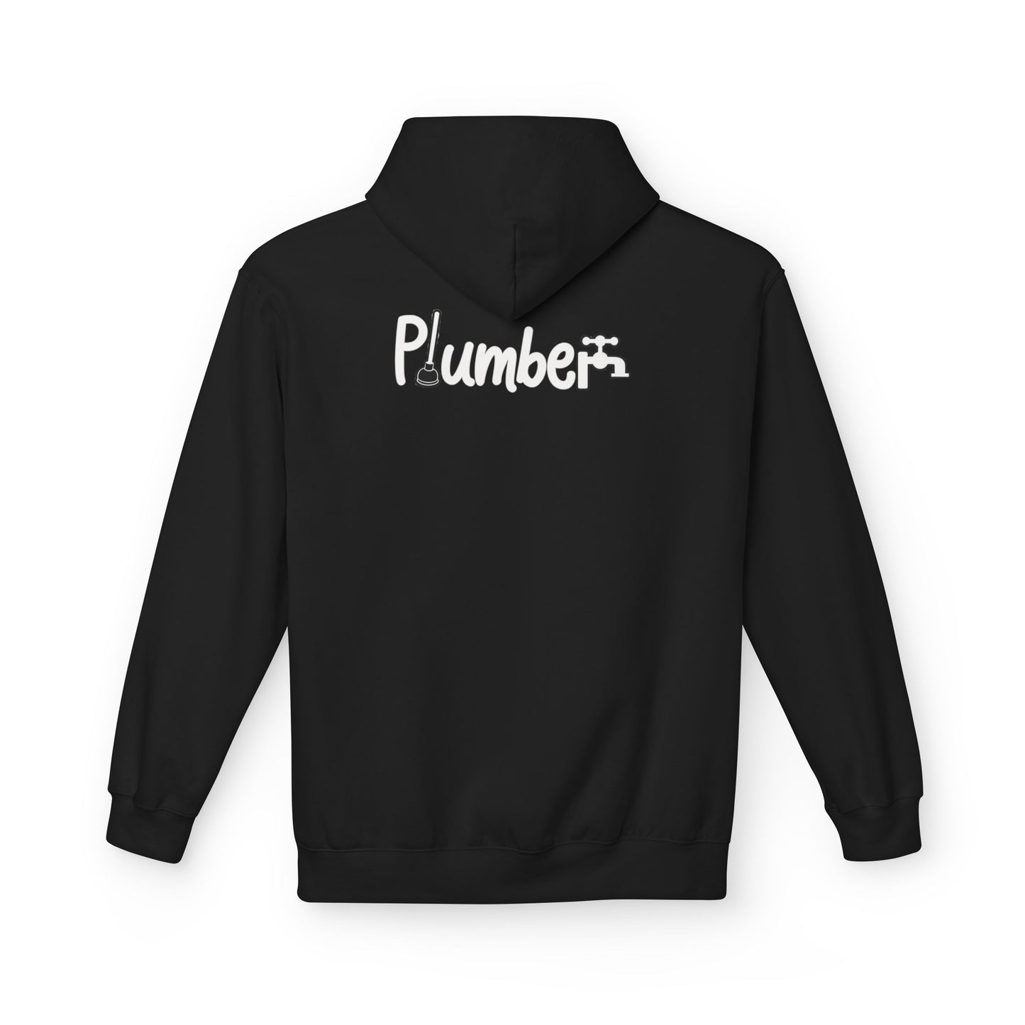 Plumber Hoodie - Funny Plumber Logo Pullover for Tradespeople