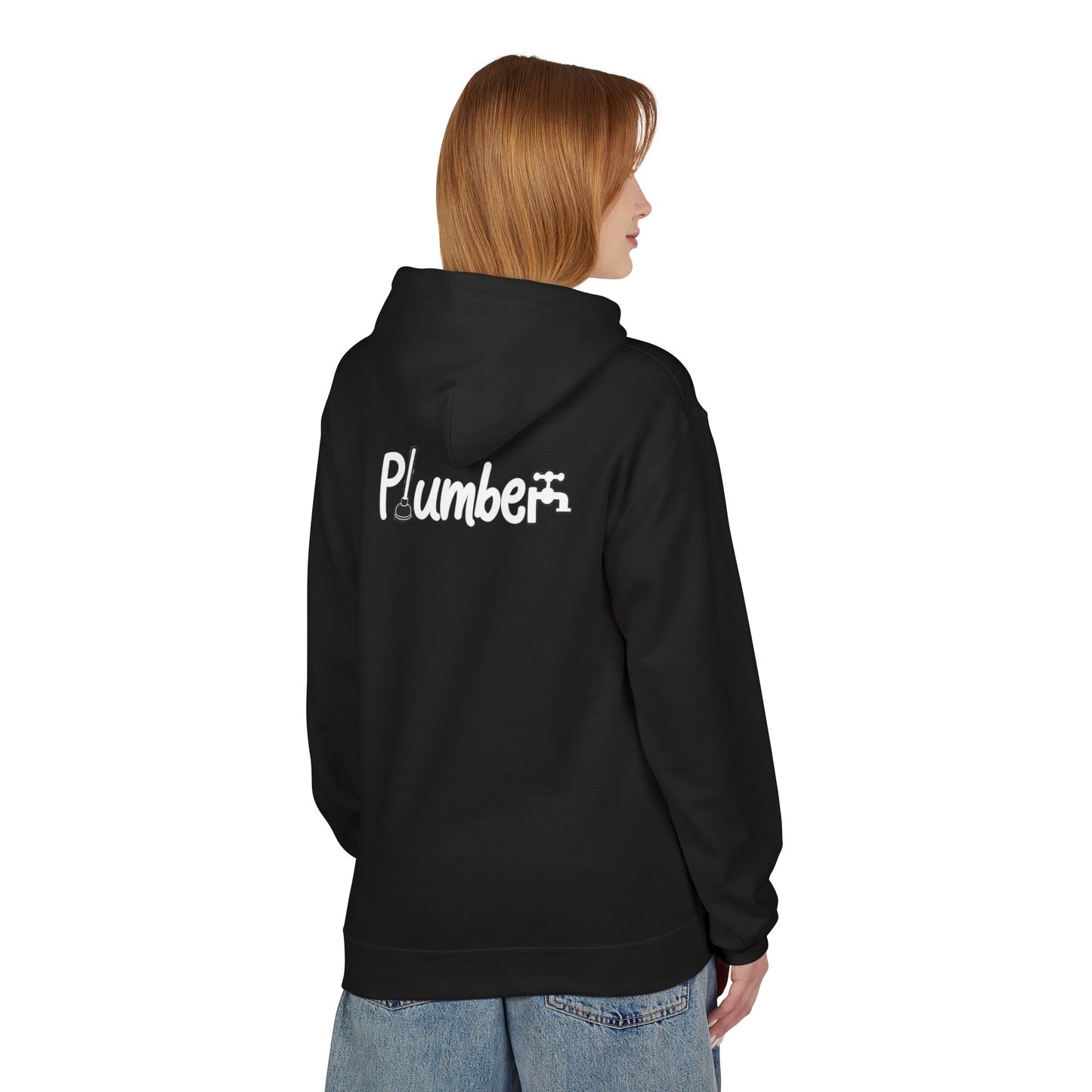 Plumber Hoodie - Funny Plumber Logo Pullover for Tradespeople