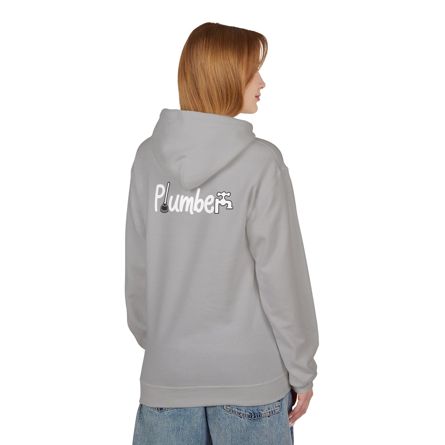 Plumber Hoodie - Funny Plumber Logo Pullover for Tradespeople