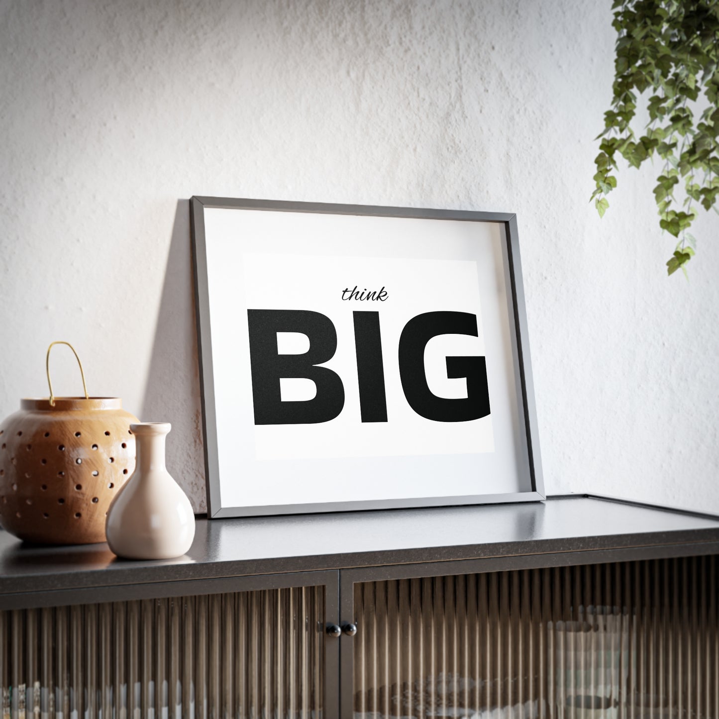 Think BIG Framed Poster — Motivational Wall Art
