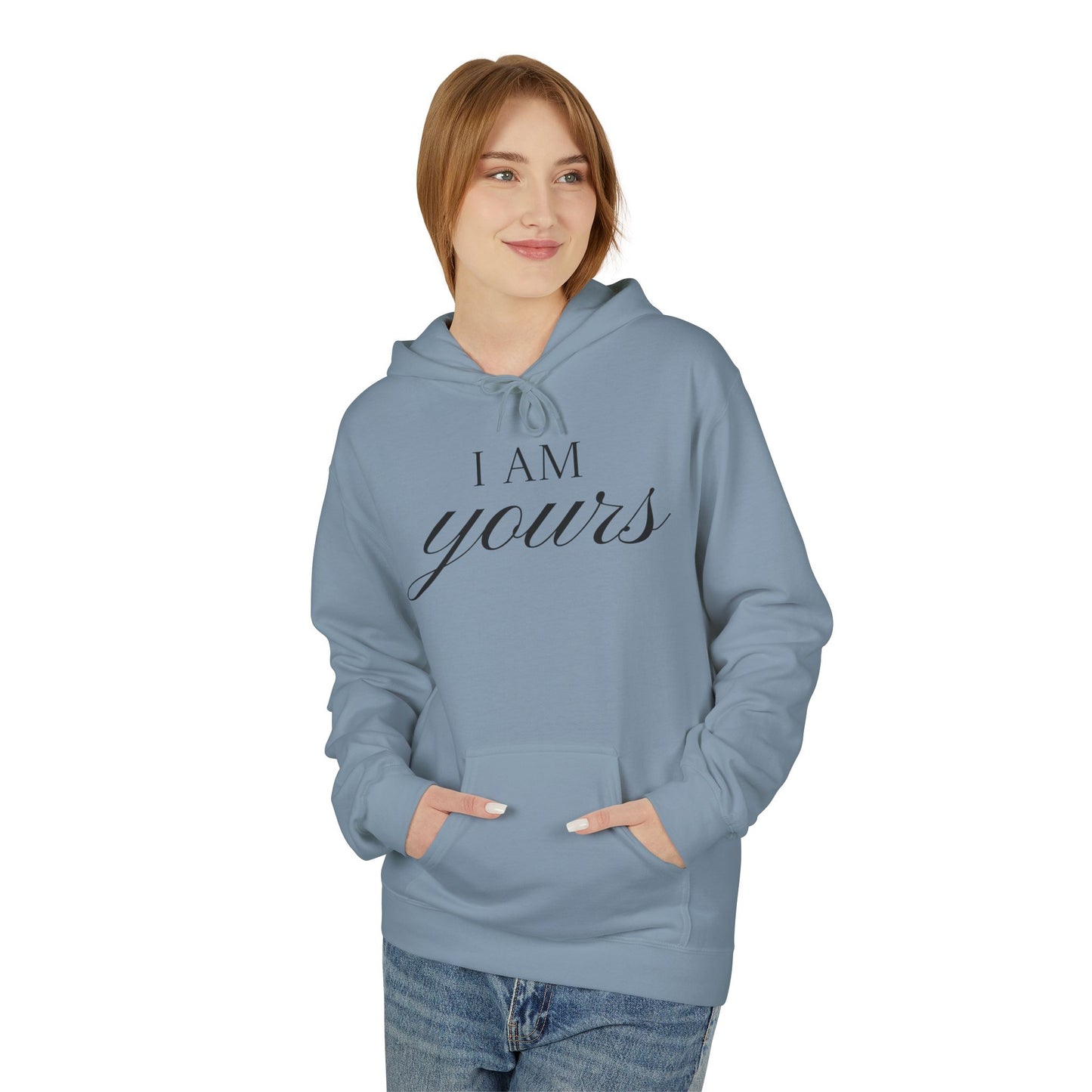 Hoodie "I Am Yours / You Are Mine" Romantic Script Pullover