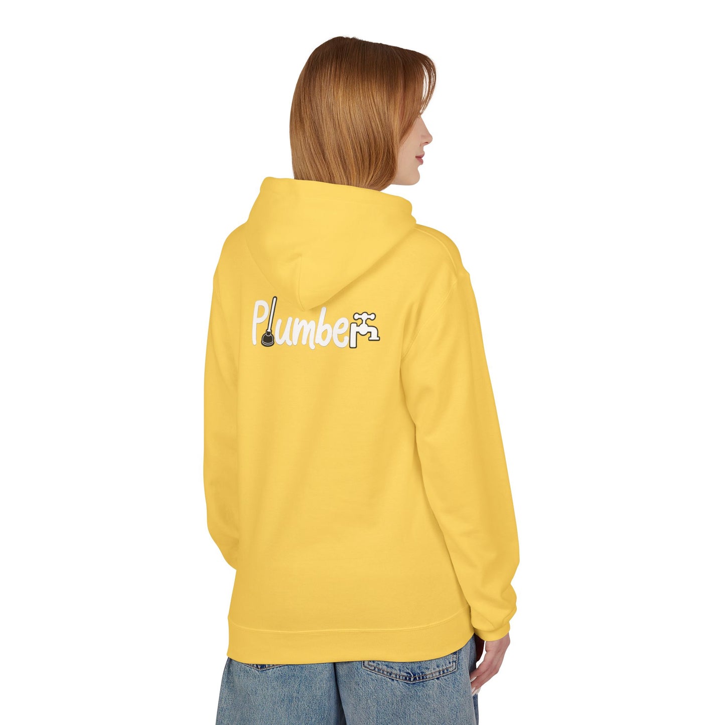 Plumber Hoodie - Funny Plumber Logo Pullover for Tradespeople