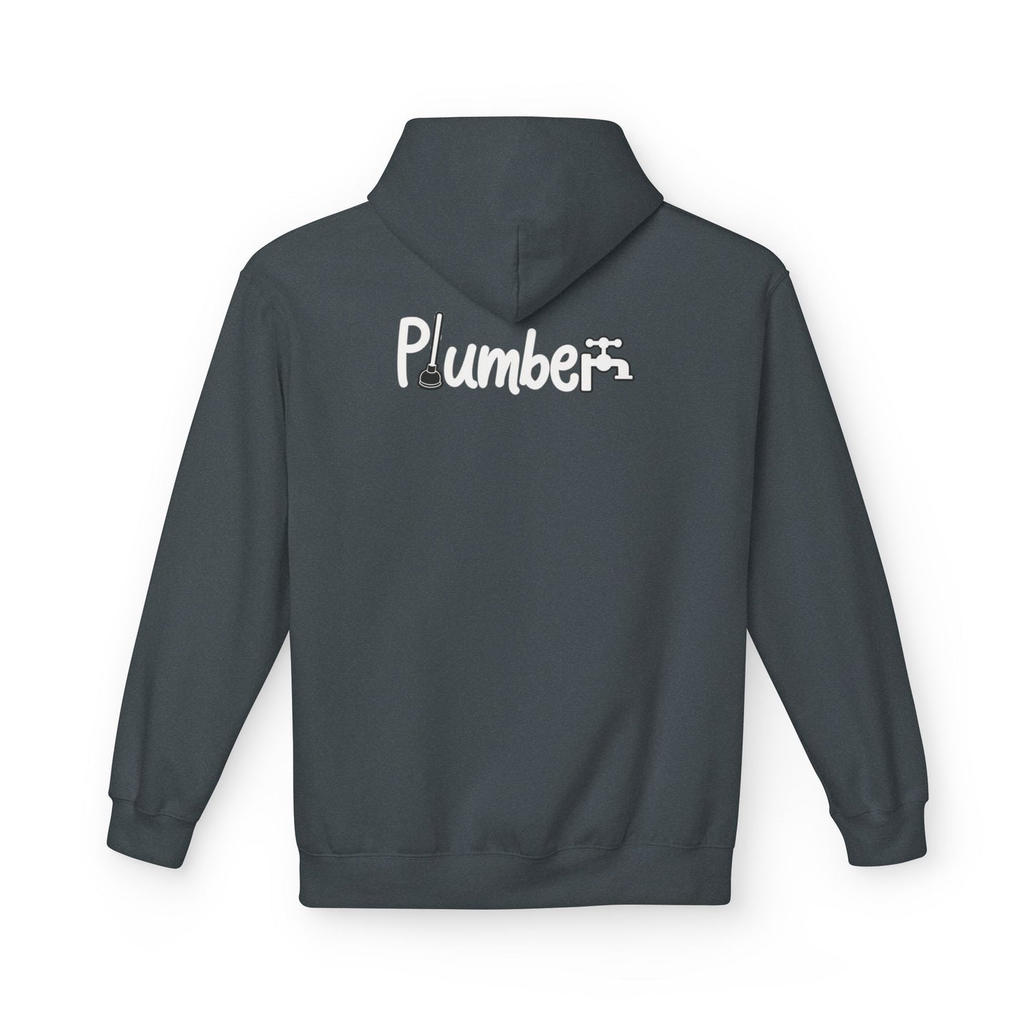 Plumber Hoodie - Funny Plumber Logo Pullover for Tradespeople