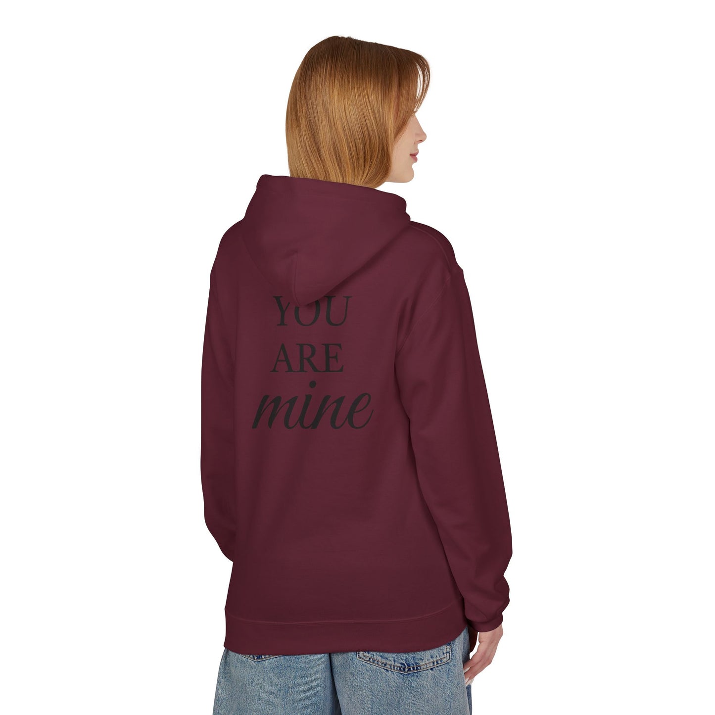 Hoodie "I Am Yours / You Are Mine" Romantic Script Pullover