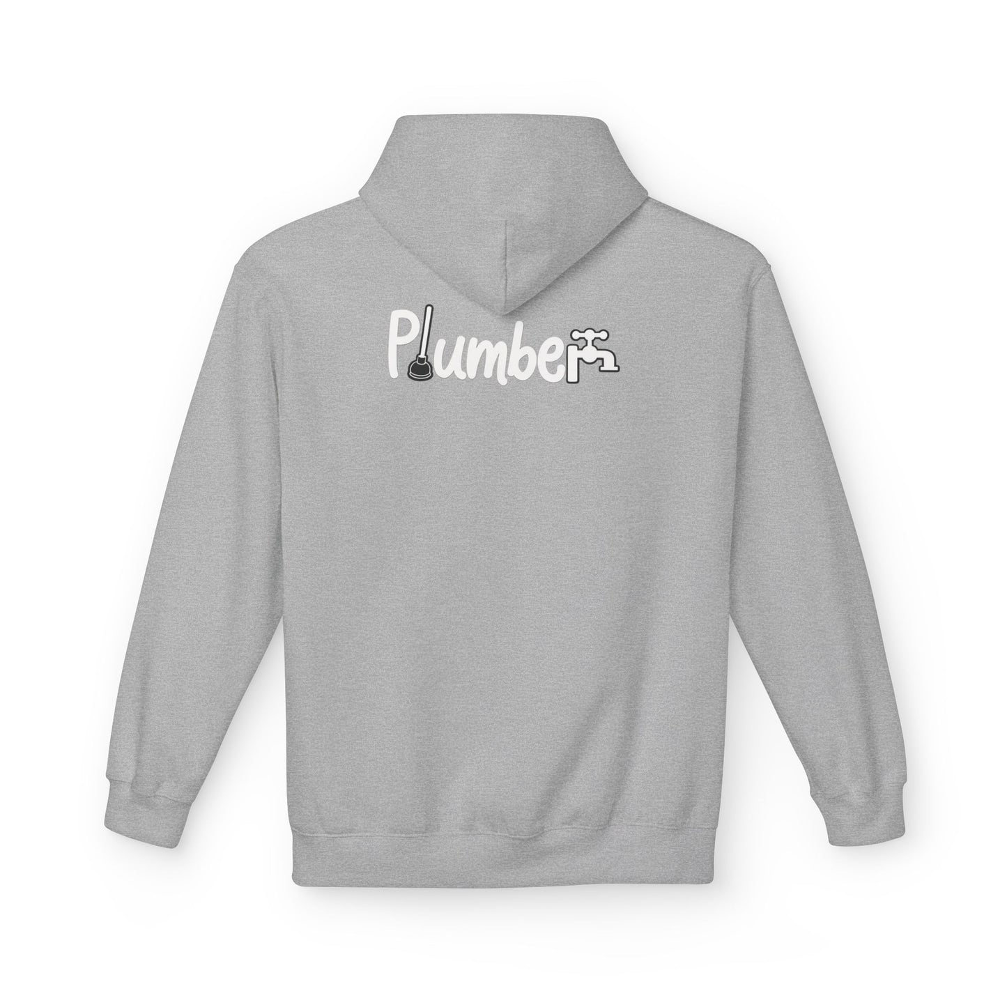 Plumber Hoodie - Funny Plumber Logo Pullover for Tradespeople