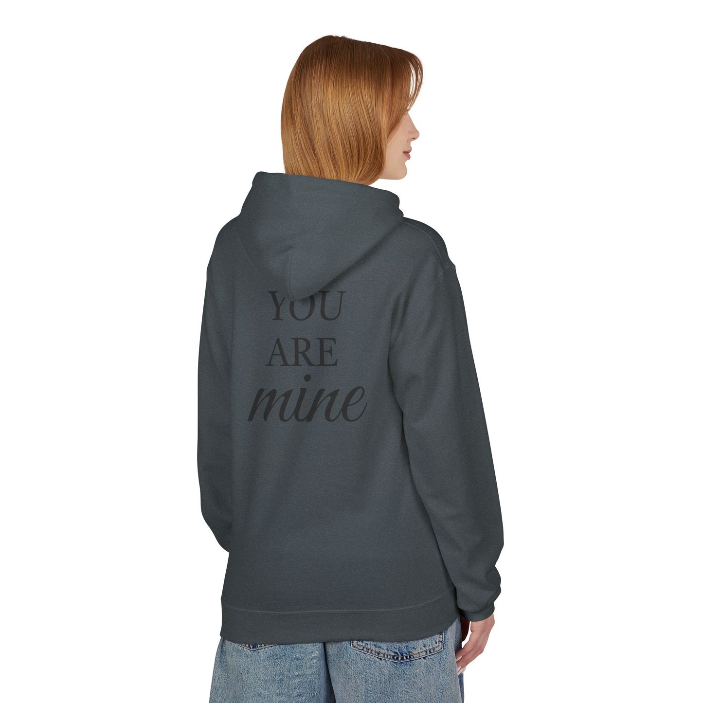 Hoodie "I Am Yours / You Are Mine" Romantic Script Pullover