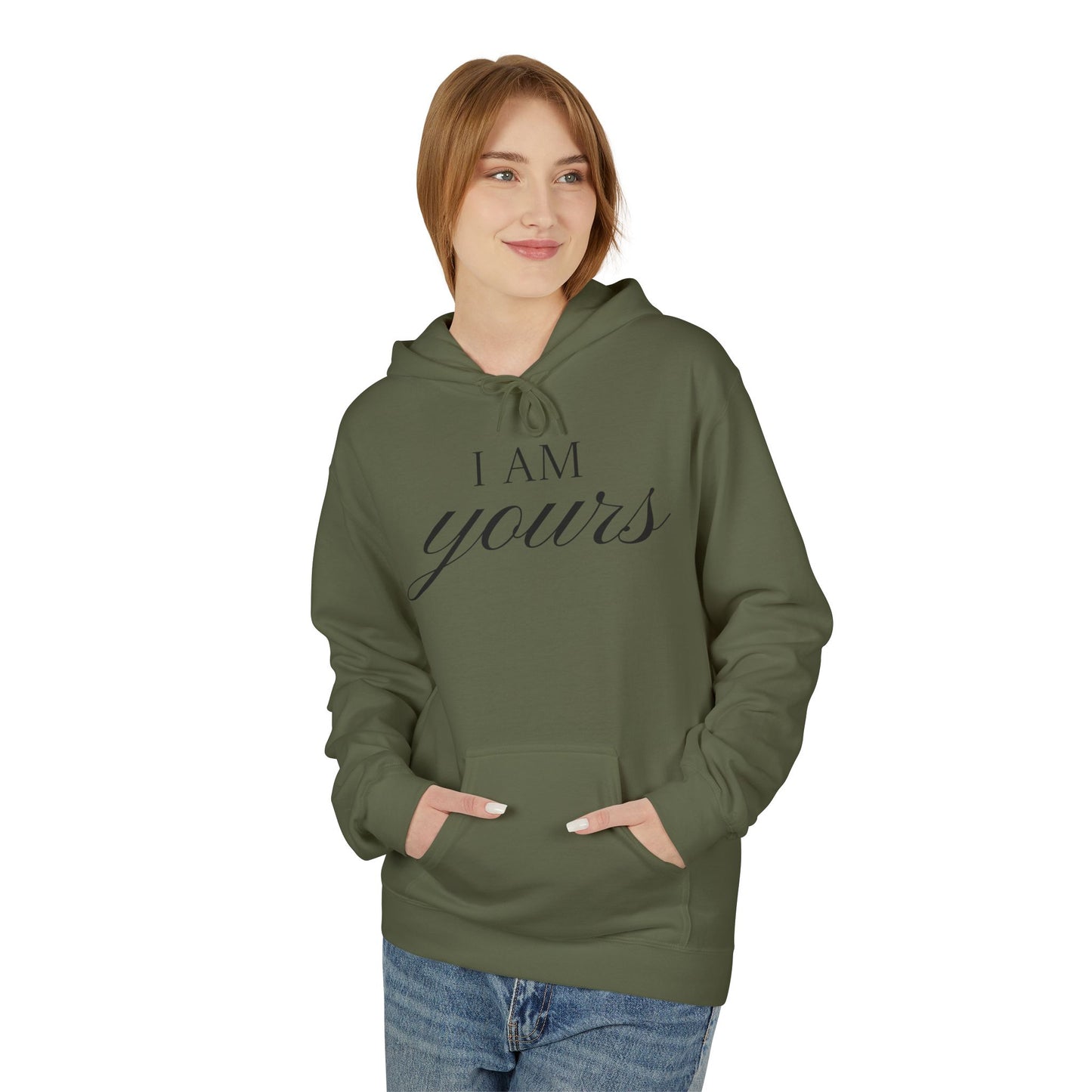 Hoodie "I Am Yours / You Are Mine" Romantic Script Pullover