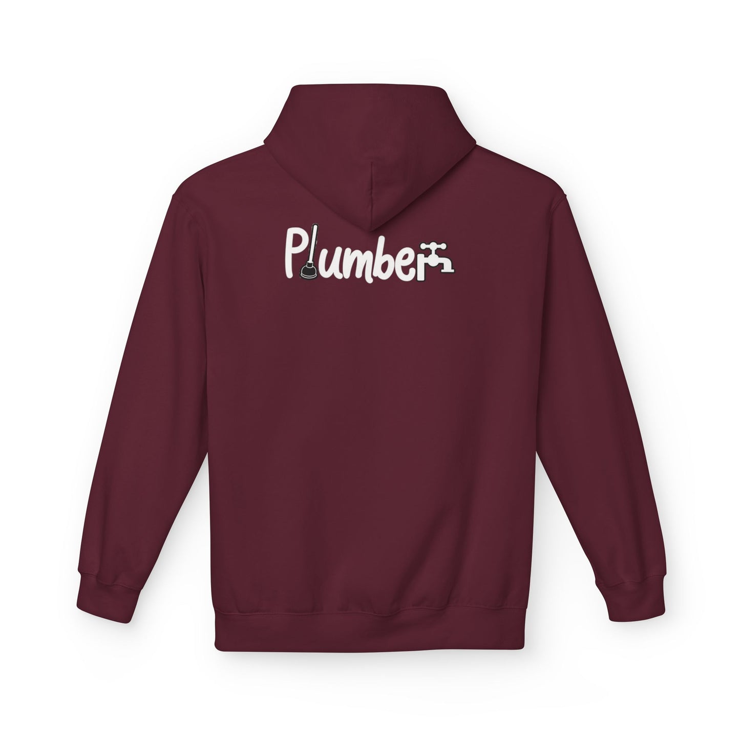 Plumber Hoodie - Funny Plumber Logo Pullover for Tradespeople