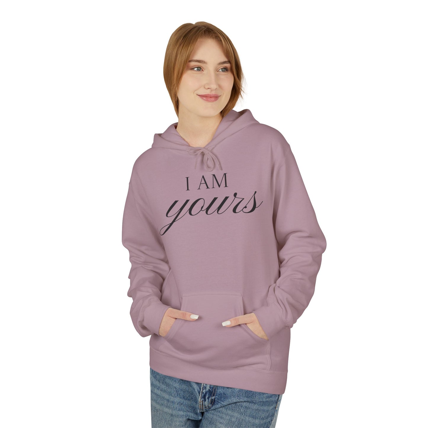 Hoodie "I Am Yours / You Are Mine" Romantic Script Pullover