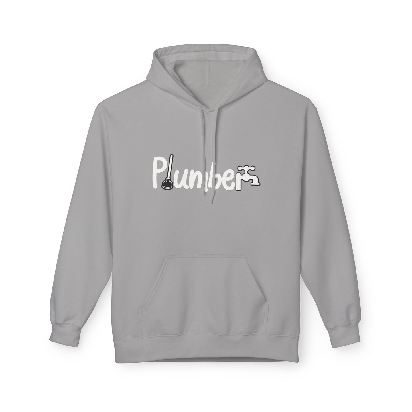 Plumber Hoodie - Funny Plumber Logo Pullover for Tradespeople