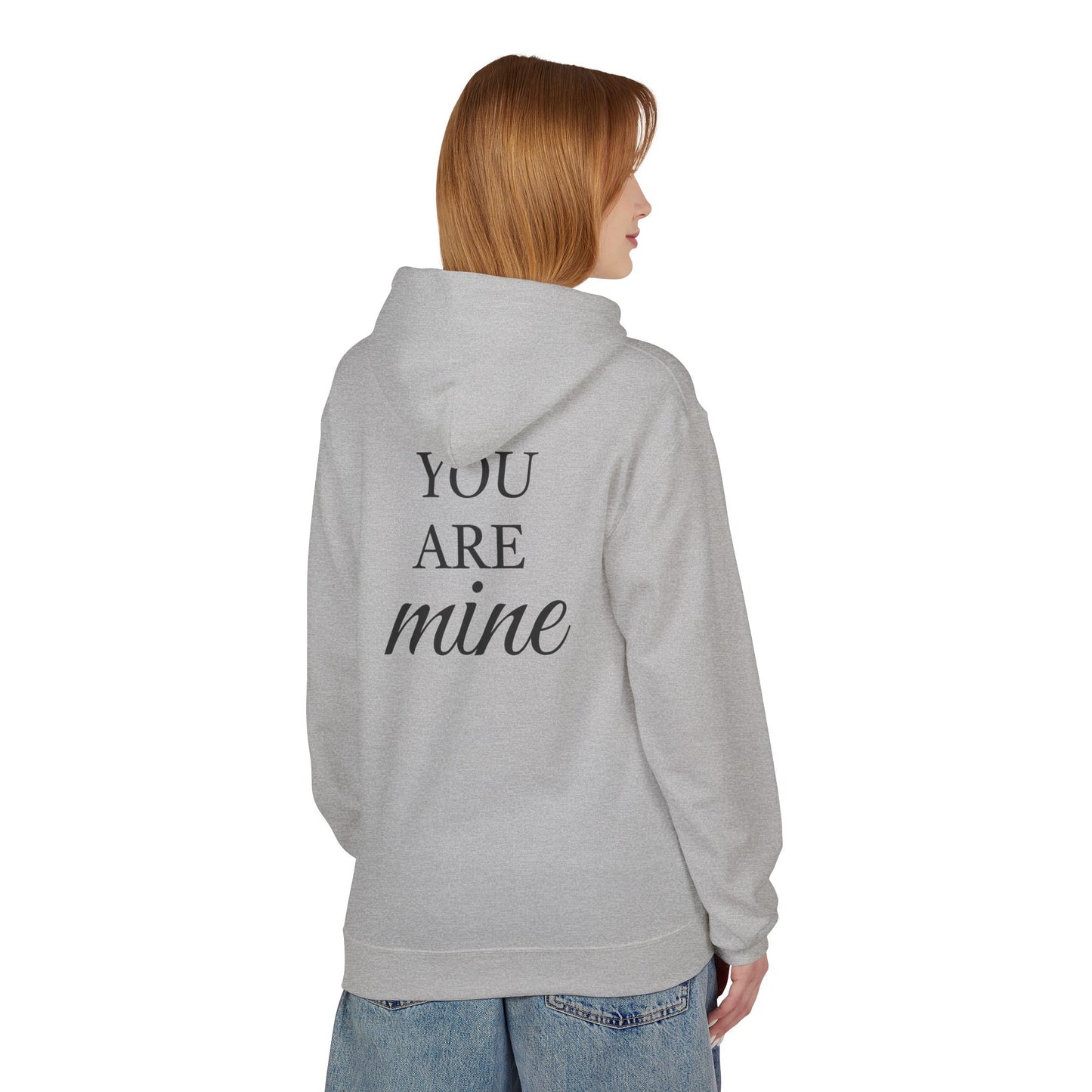 Hoodie "I Am Yours / You Are Mine" Romantic Script Pullover