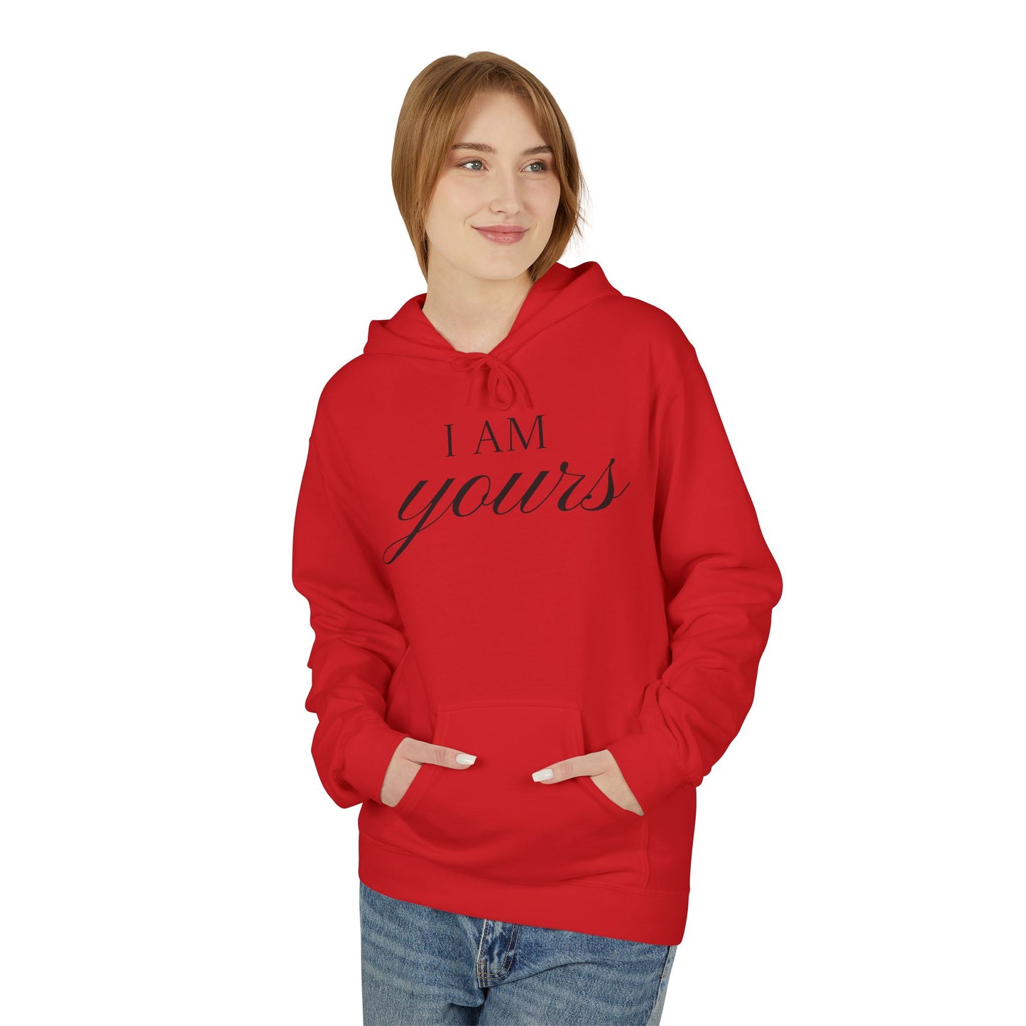Hoodie "I Am Yours / You Are Mine" Romantic Script Pullover