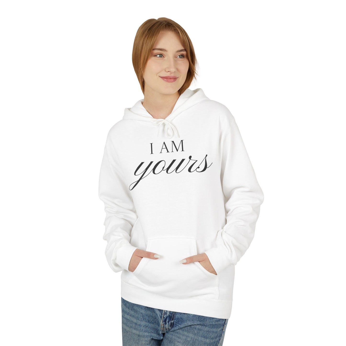 Hoodie "I Am Yours / You Are Mine" Romantic Script Pullover
