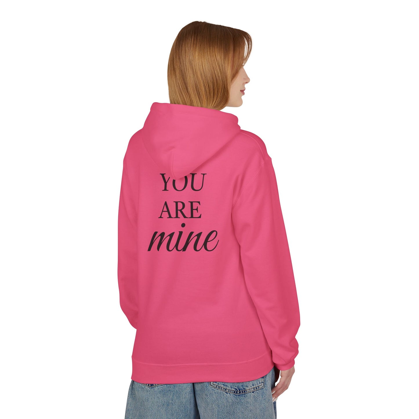 Hoodie "I Am Yours / You Are Mine" Romantic Script Pullover