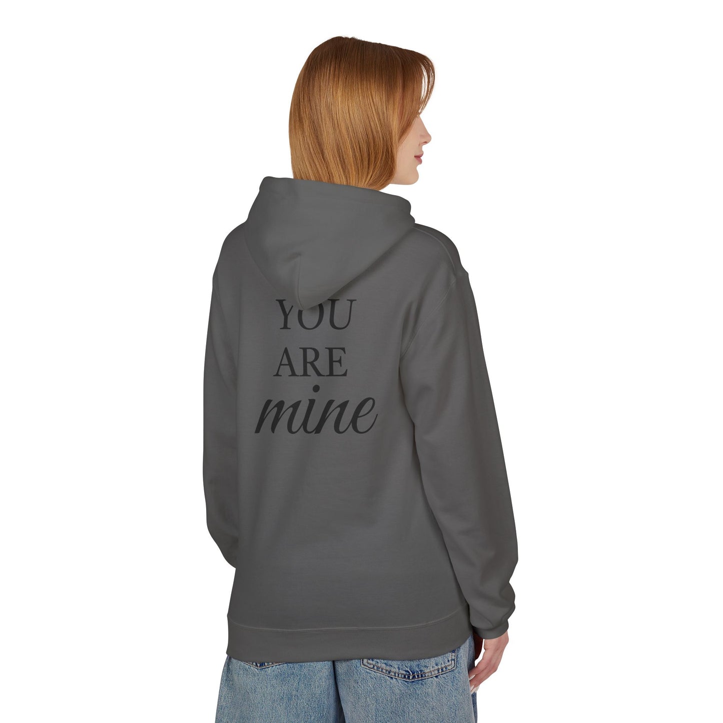 Hoodie "I Am Yours / You Are Mine" Romantic Script Pullover