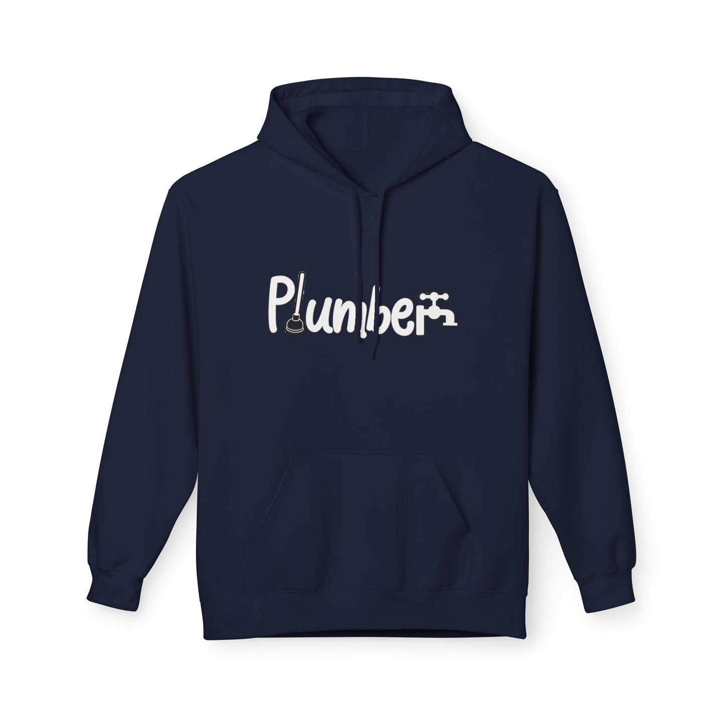Plumber Hoodie - Funny Plumber Logo Pullover for Tradespeople