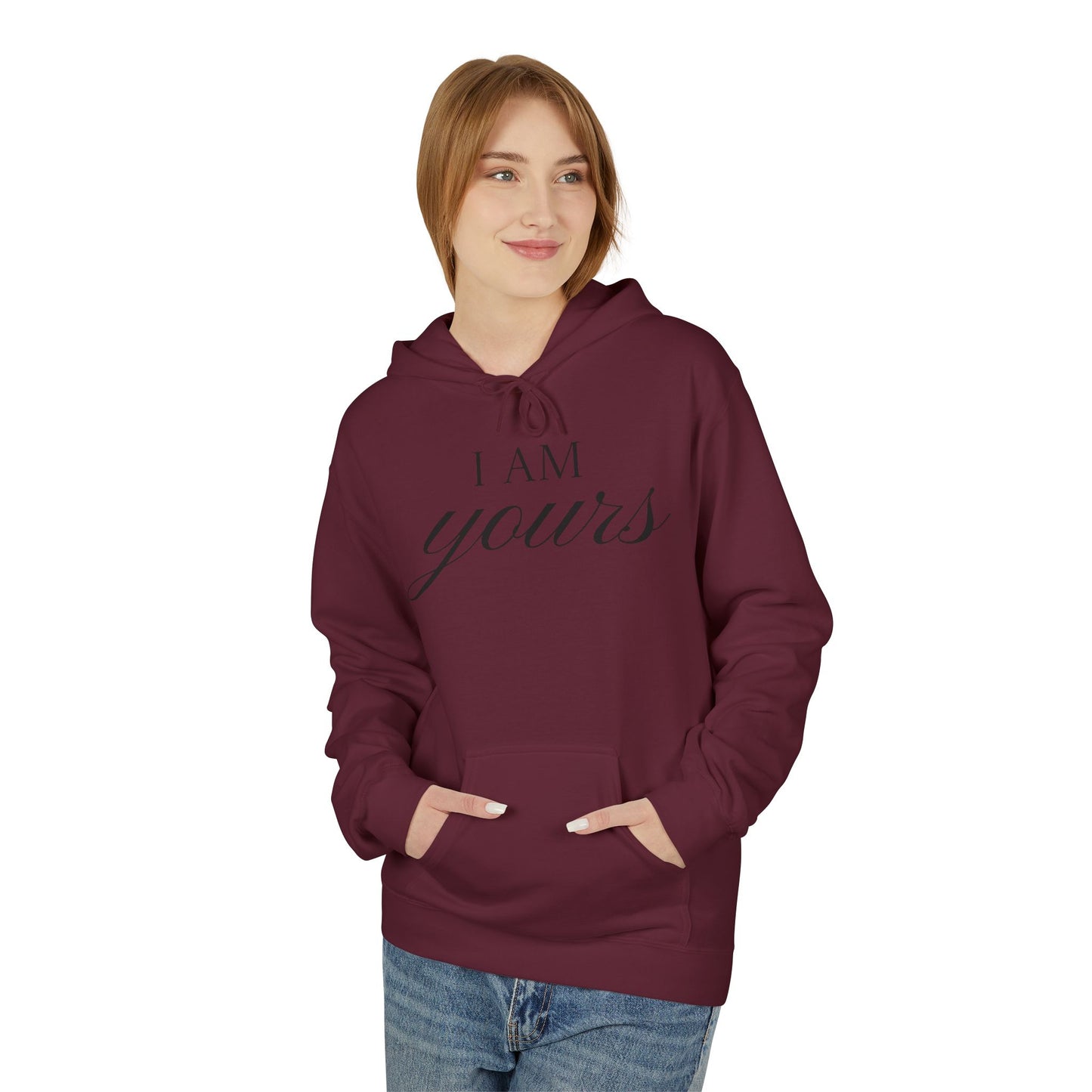 Hoodie "I Am Yours / You Are Mine" Romantic Script Pullover