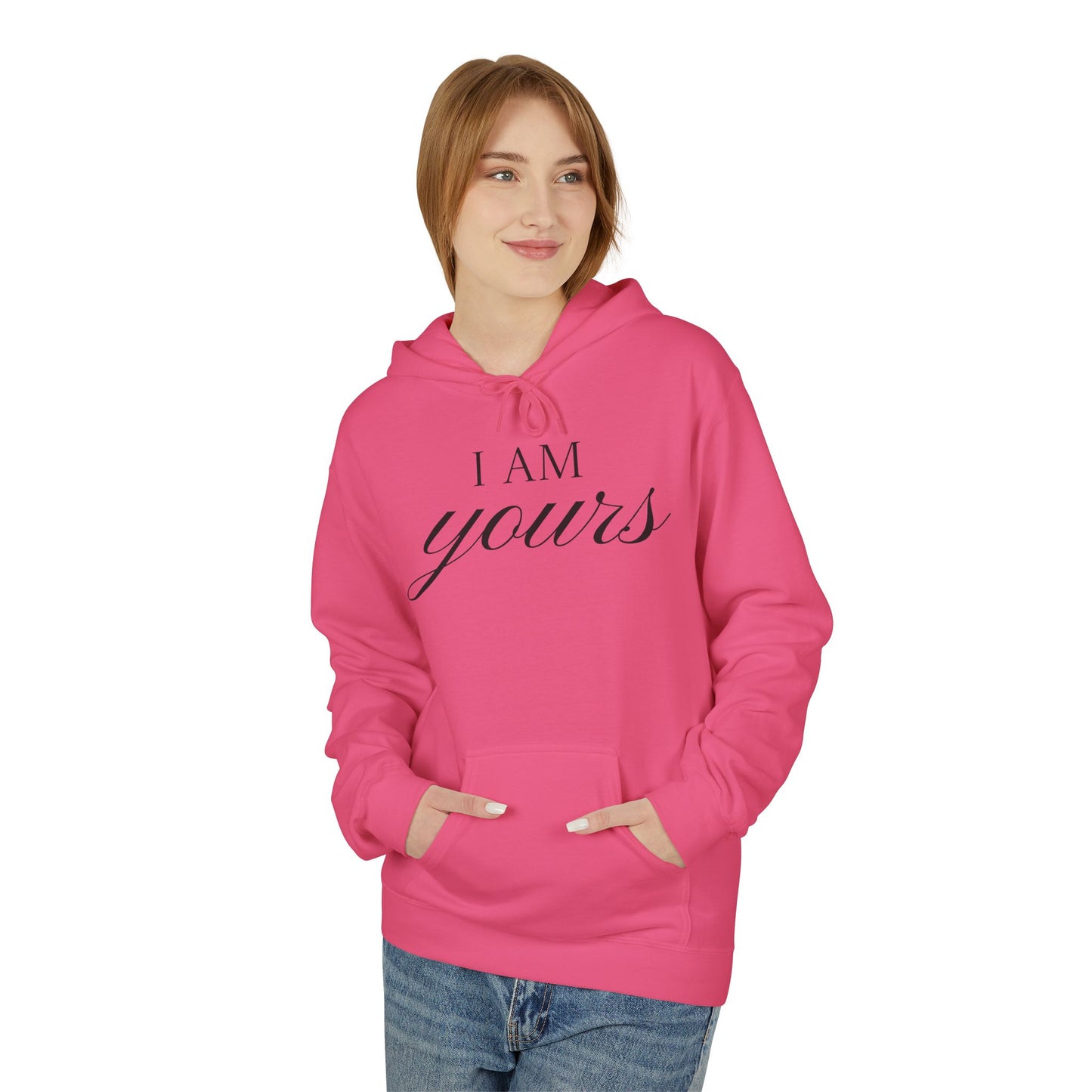 Hoodie "I Am Yours / You Are Mine" Romantic Script Pullover