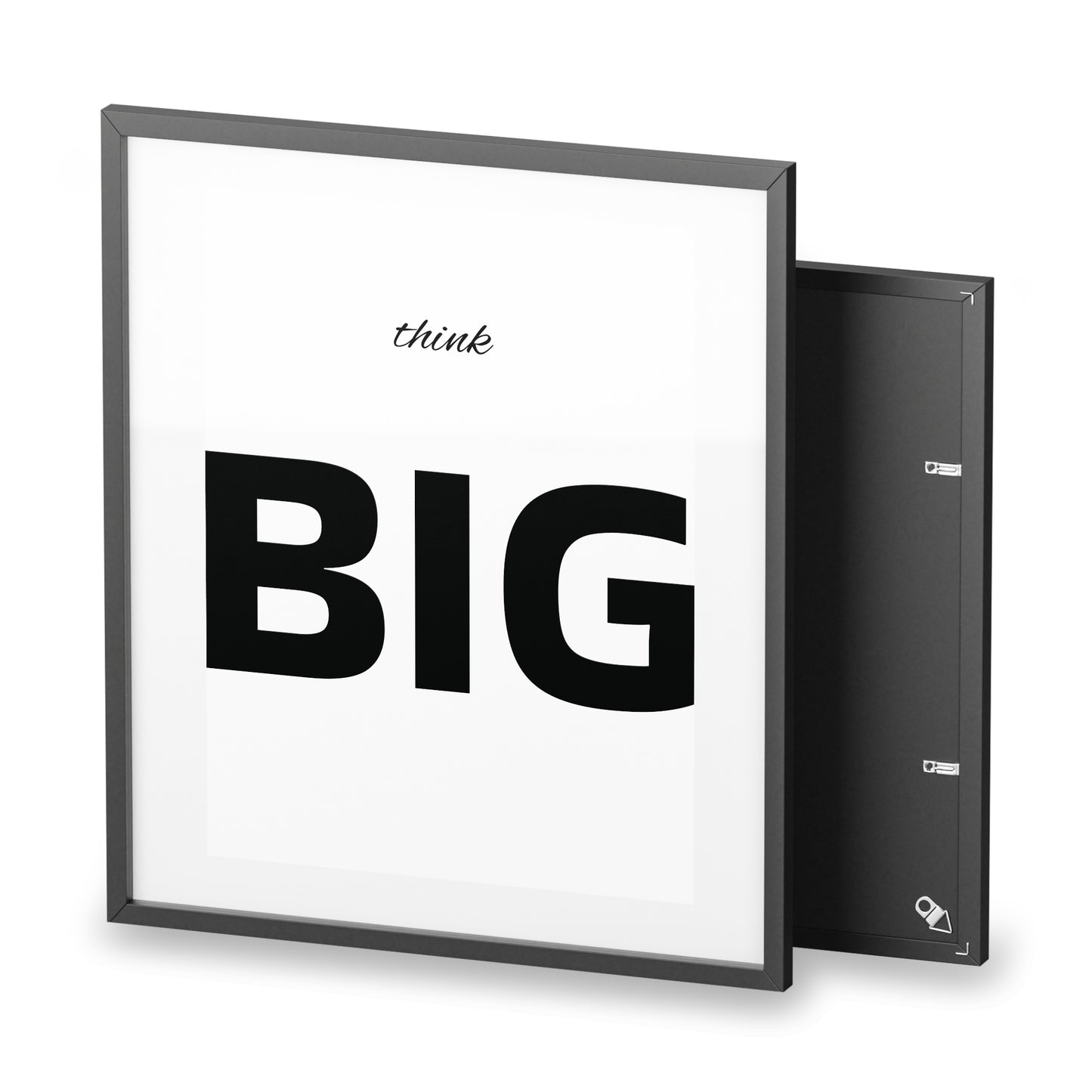 Think BIG Framed Poster — Motivational Wall Art