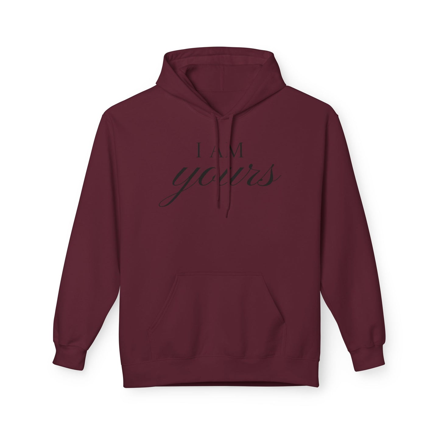 Hoodie "I Am Yours / You Are Mine" Romantic Script Pullover