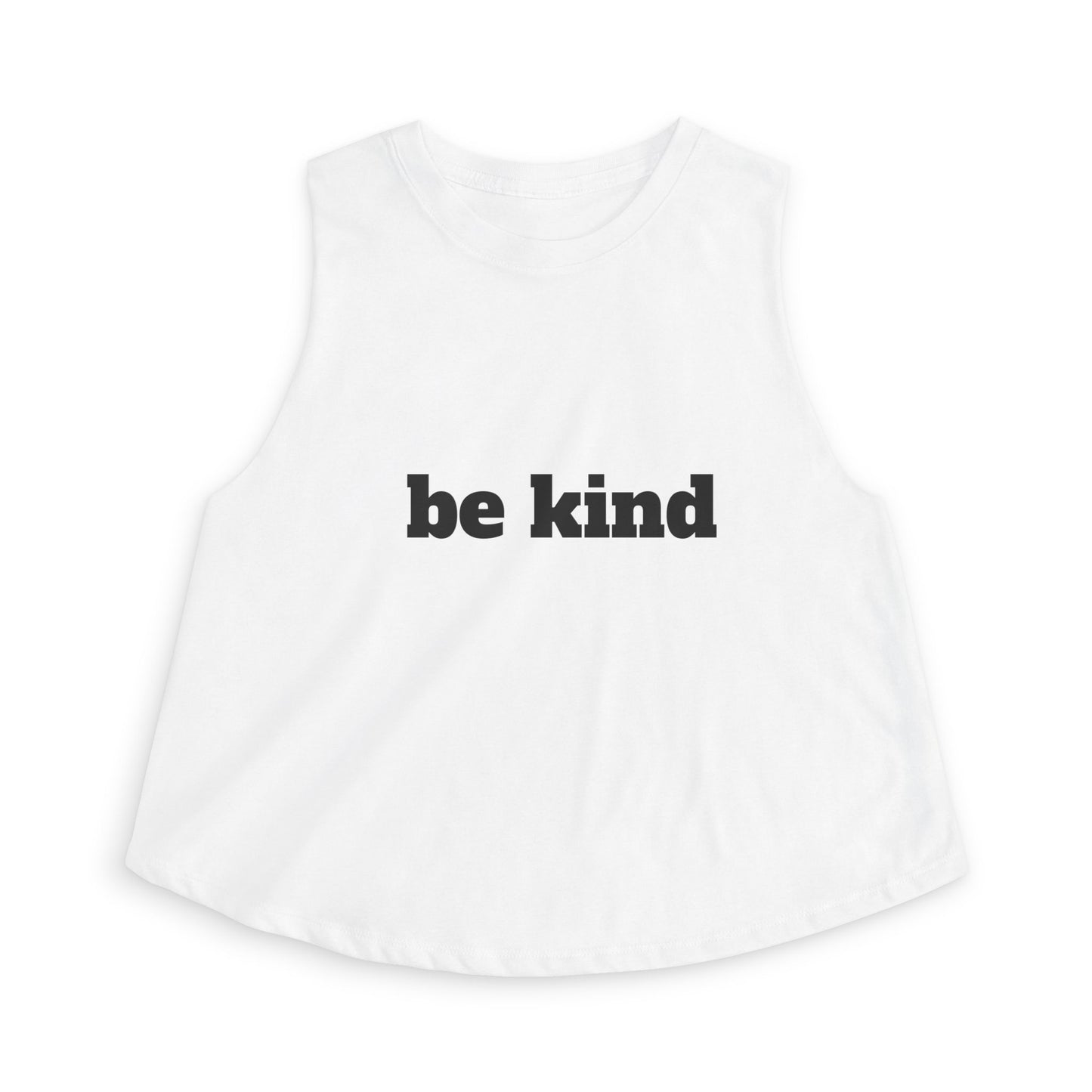 Be Kind Crop Top — Women’s Minimalist Graphic Tank