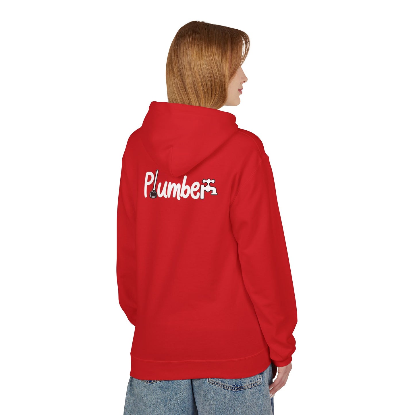 Plumber Hoodie - Funny Plumber Logo Pullover for Tradespeople