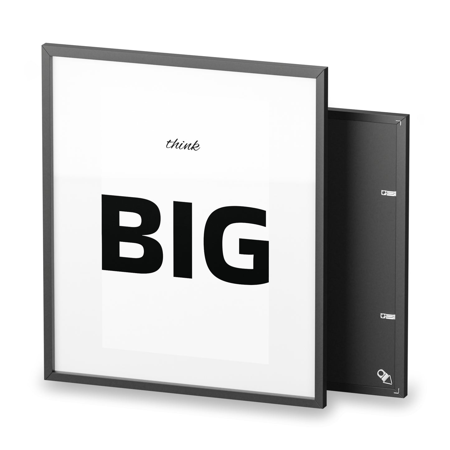 Think BIG Framed Poster — Motivational Wall Art