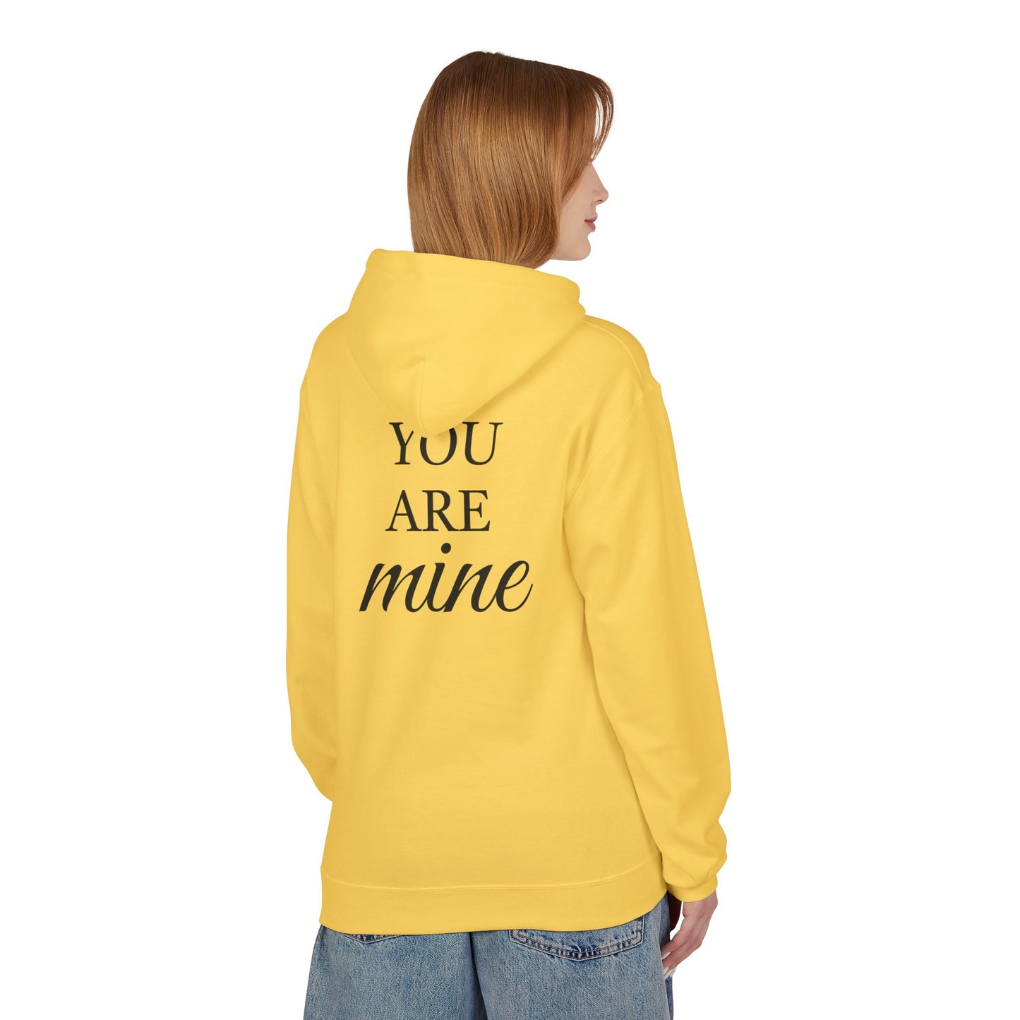 Hoodie "I Am Yours / You Are Mine" Romantic Script Pullover