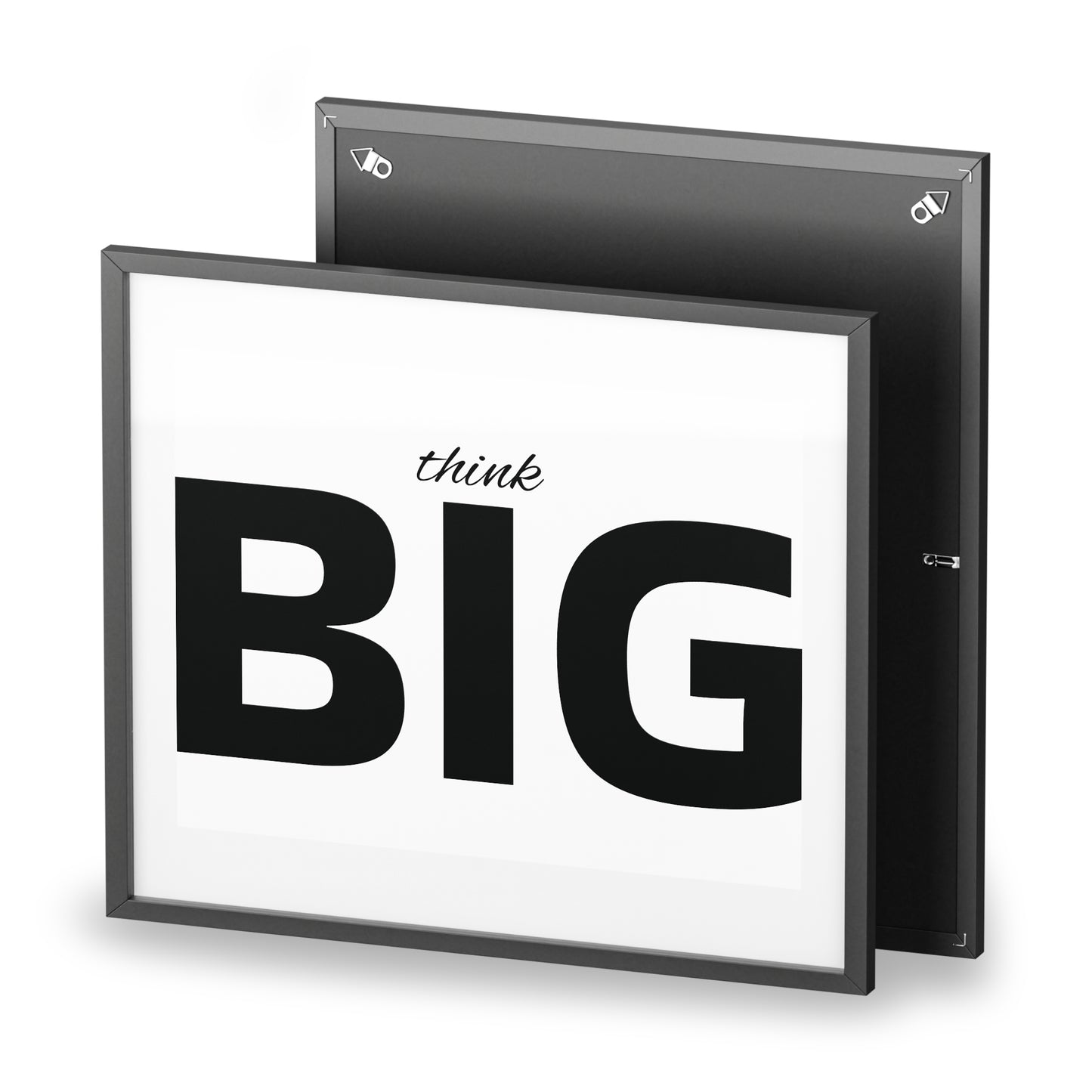 Think BIG Framed Poster — Motivational Wall Art