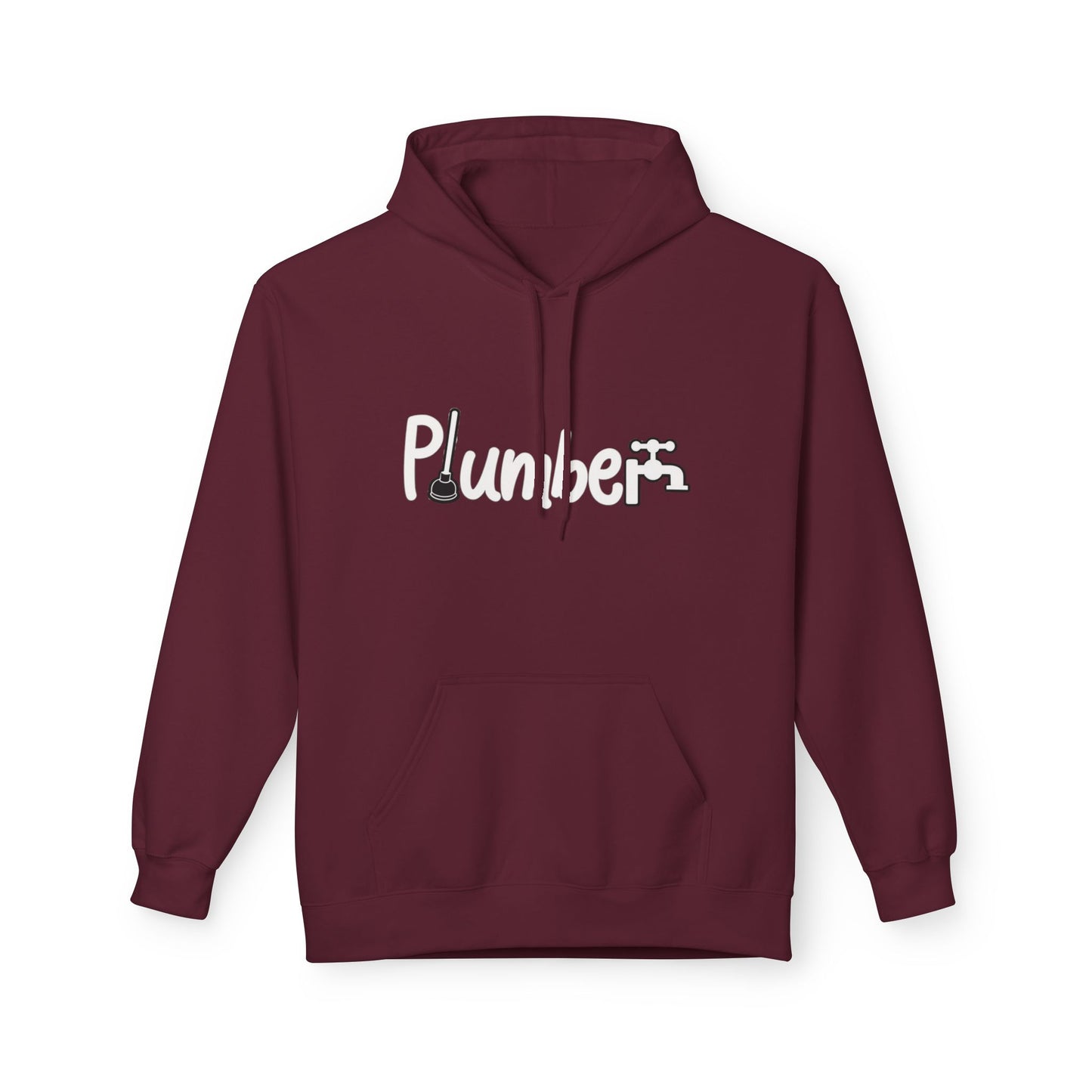 Plumber Hoodie - Funny Plumber Logo Pullover for Tradespeople