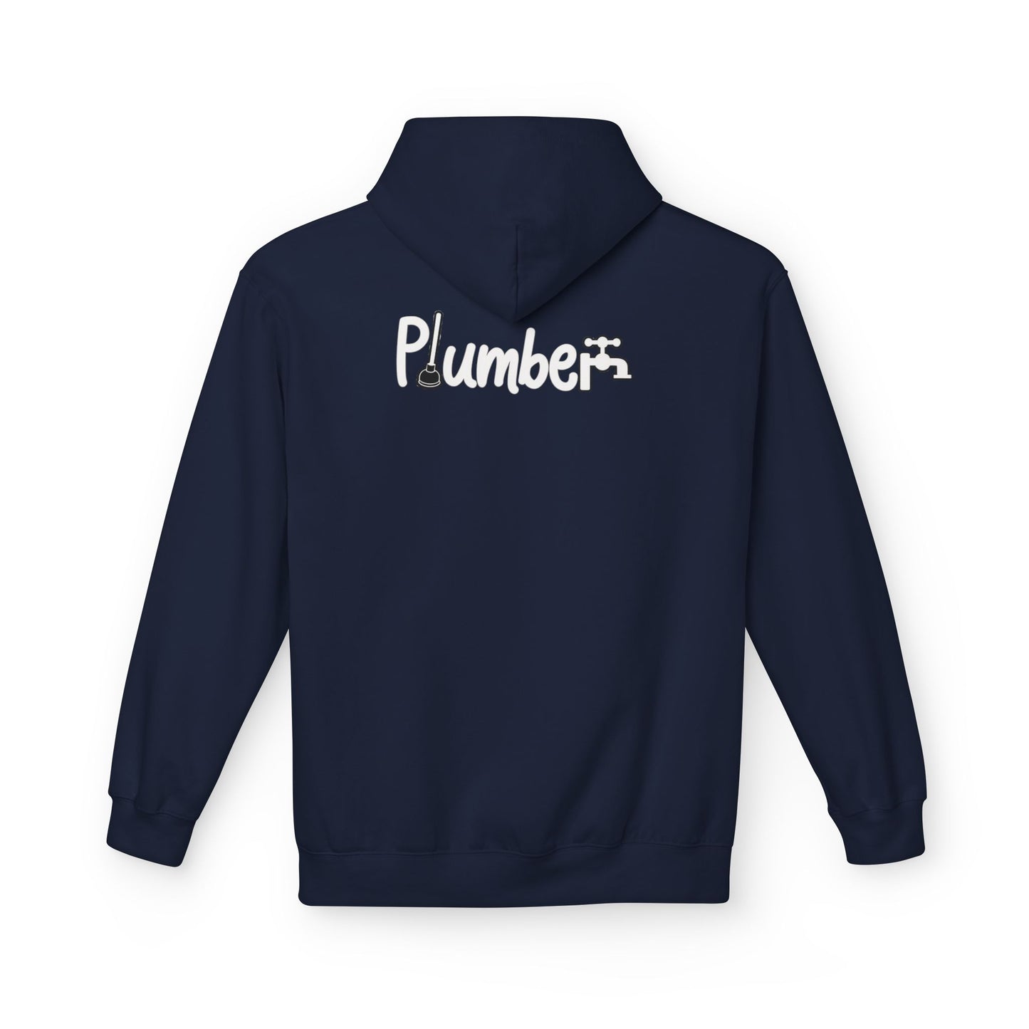 Plumber Hoodie - Funny Plumber Logo Pullover for Tradespeople