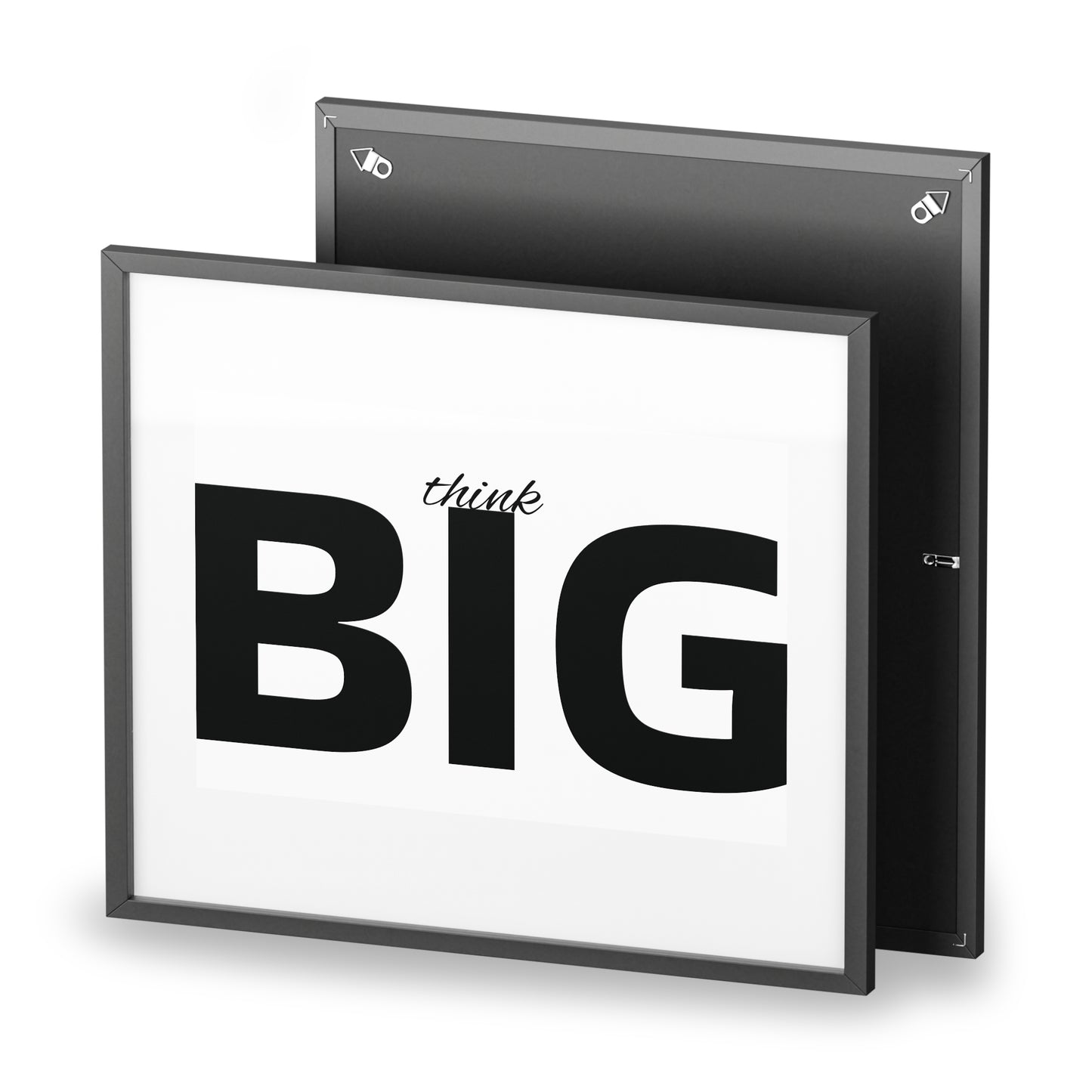Think BIG Framed Poster — Motivational Wall Art