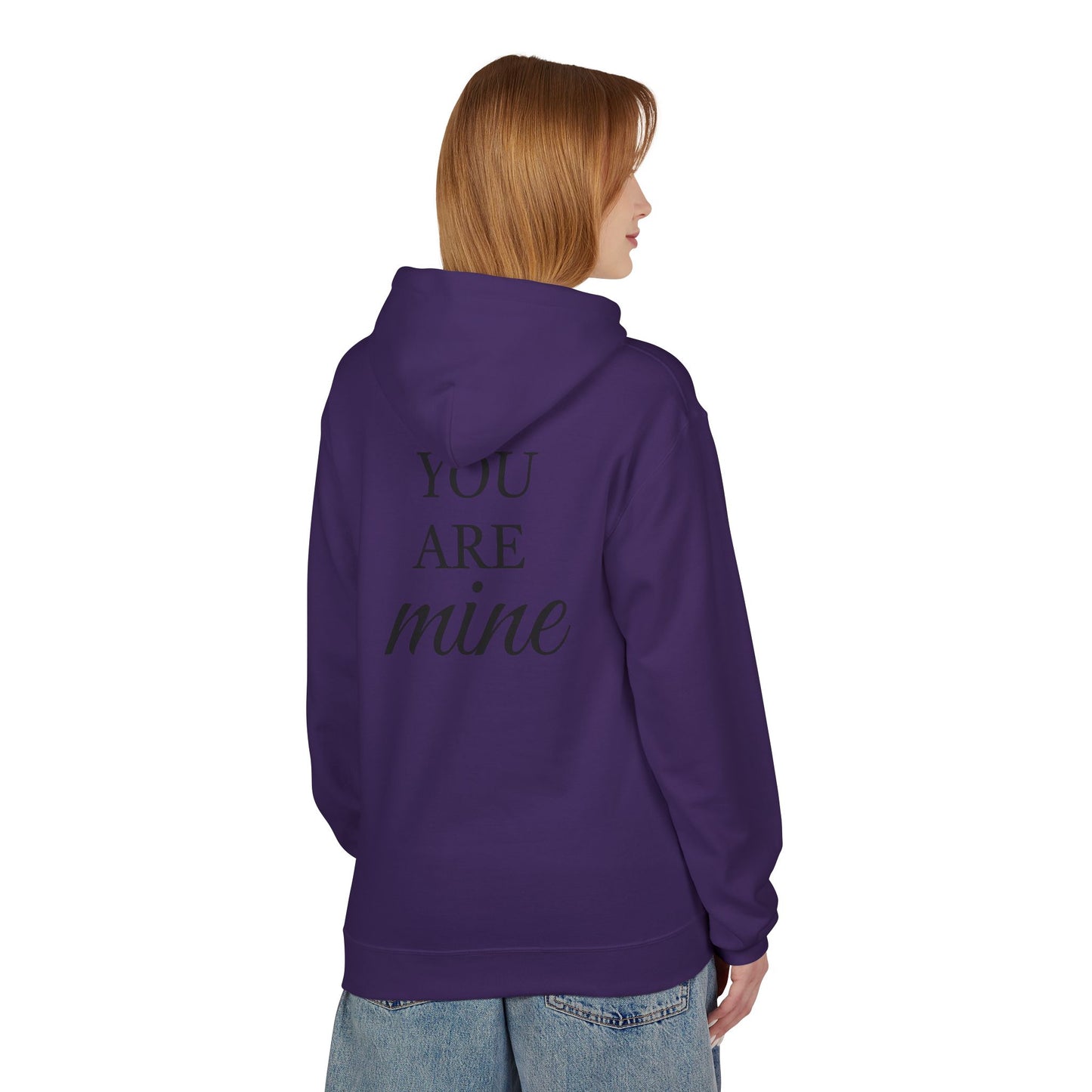 Hoodie "I Am Yours / You Are Mine" Romantic Script Pullover