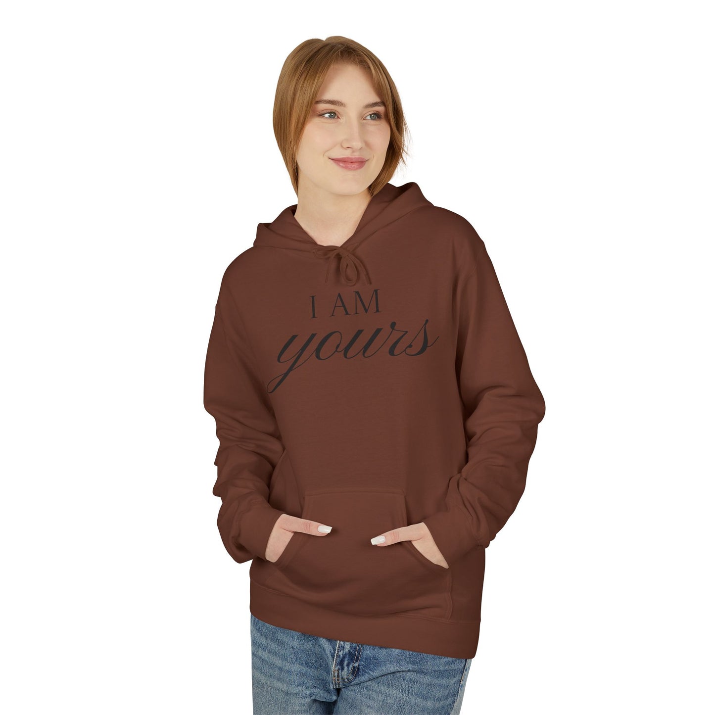 Hoodie "I Am Yours / You Are Mine" Romantic Script Pullover