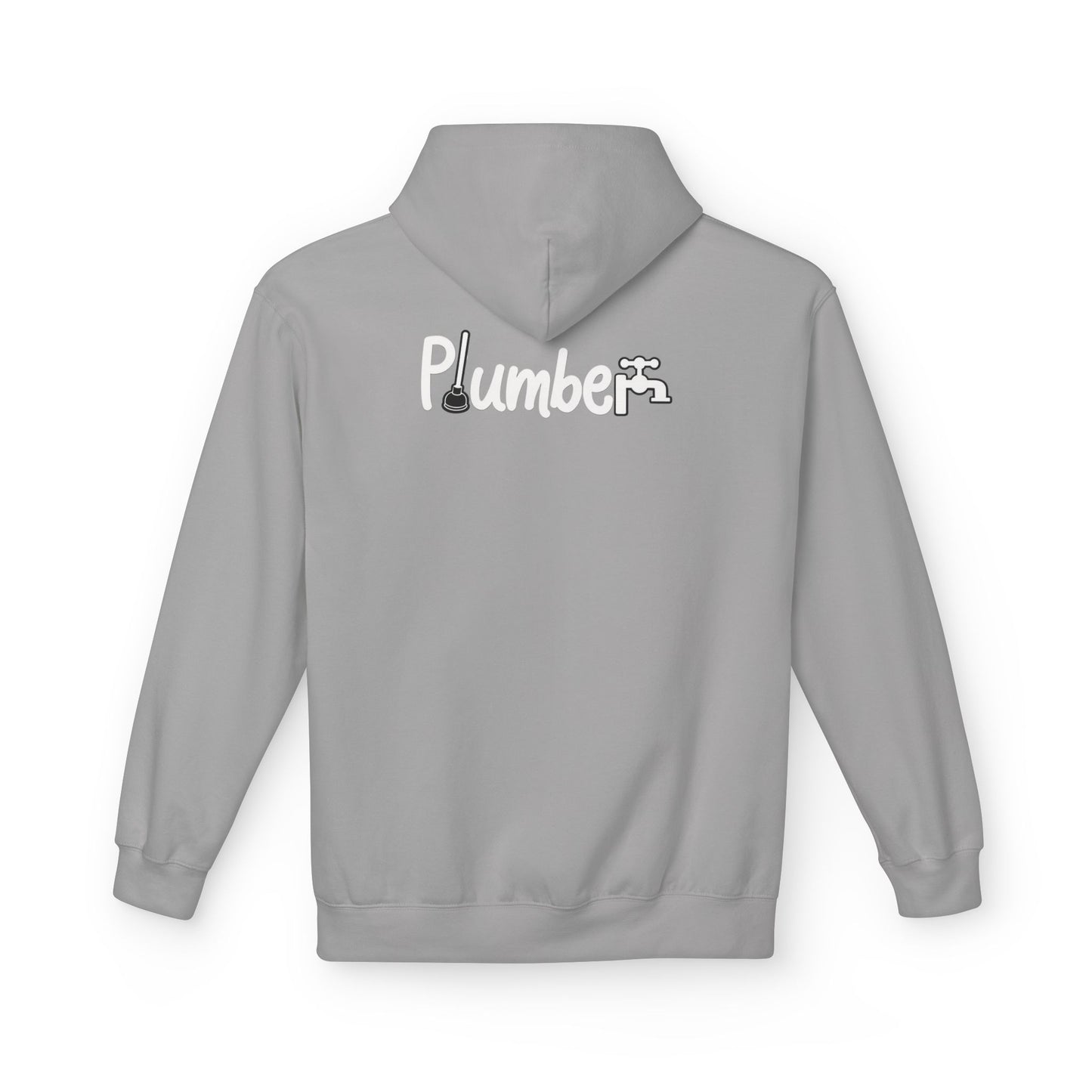 Plumber Hoodie - Funny Plumber Logo Pullover for Tradespeople