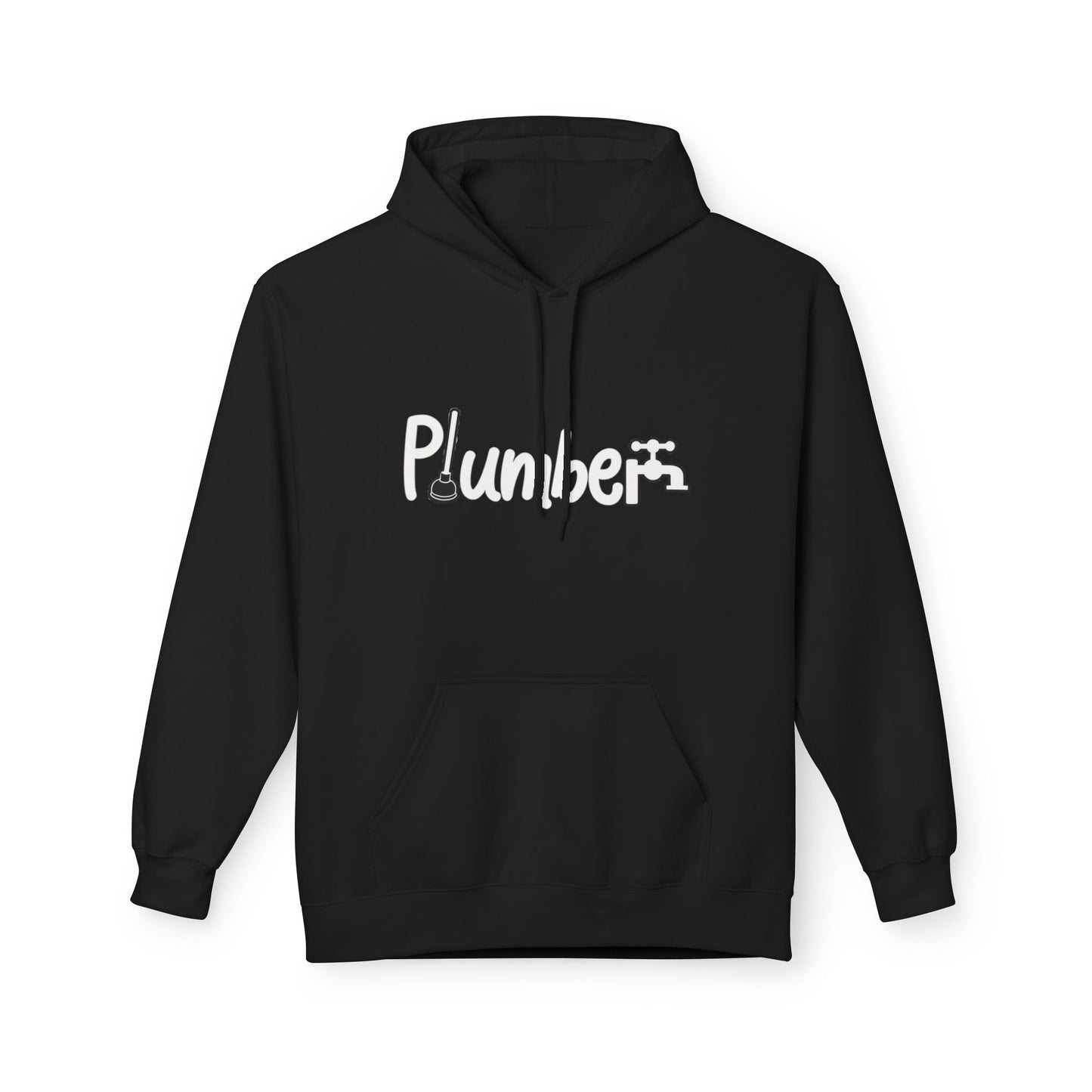 Plumber Hoodie - Funny Plumber Logo Pullover for Tradespeople