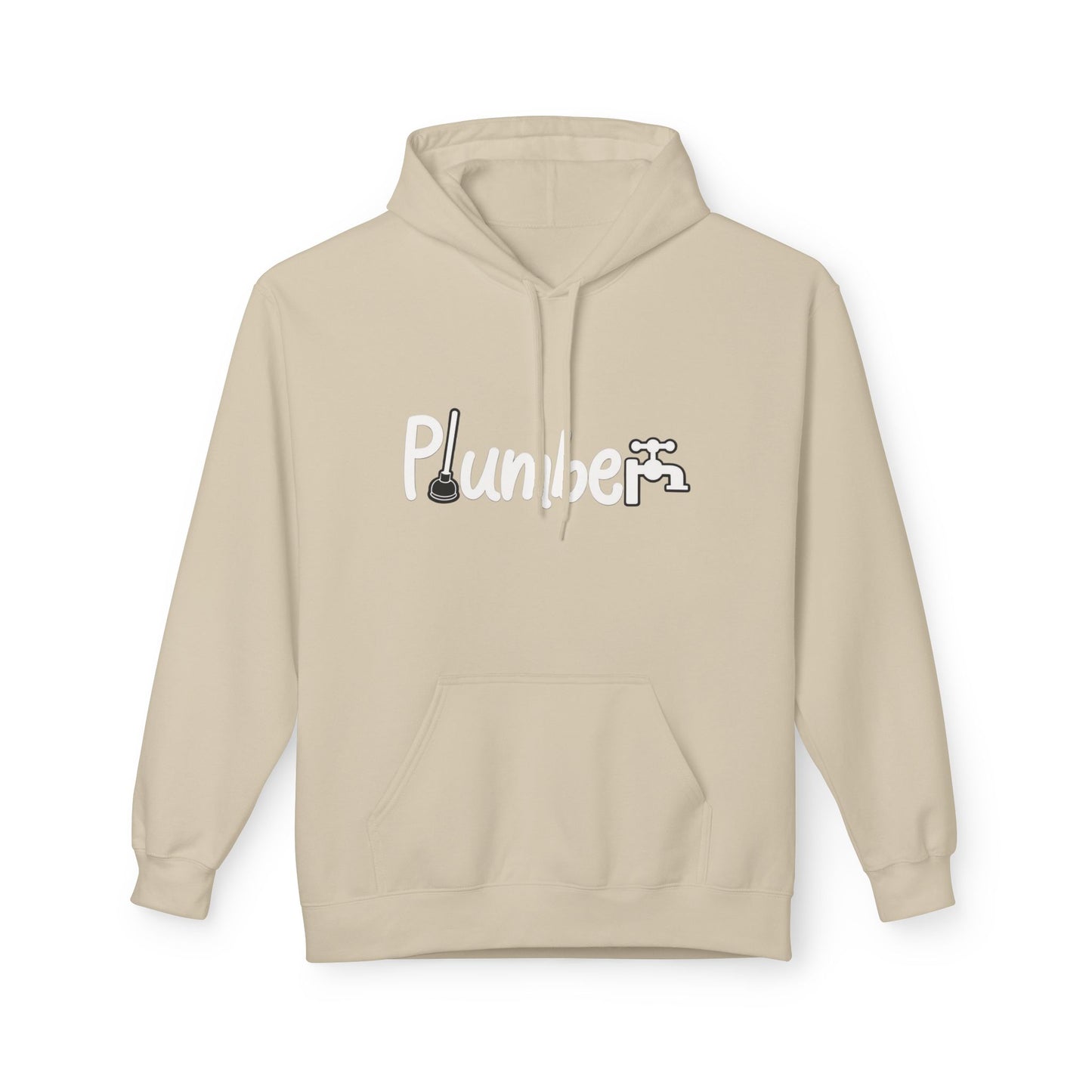 Plumber Hoodie - Funny Plumber Logo Pullover for Tradespeople