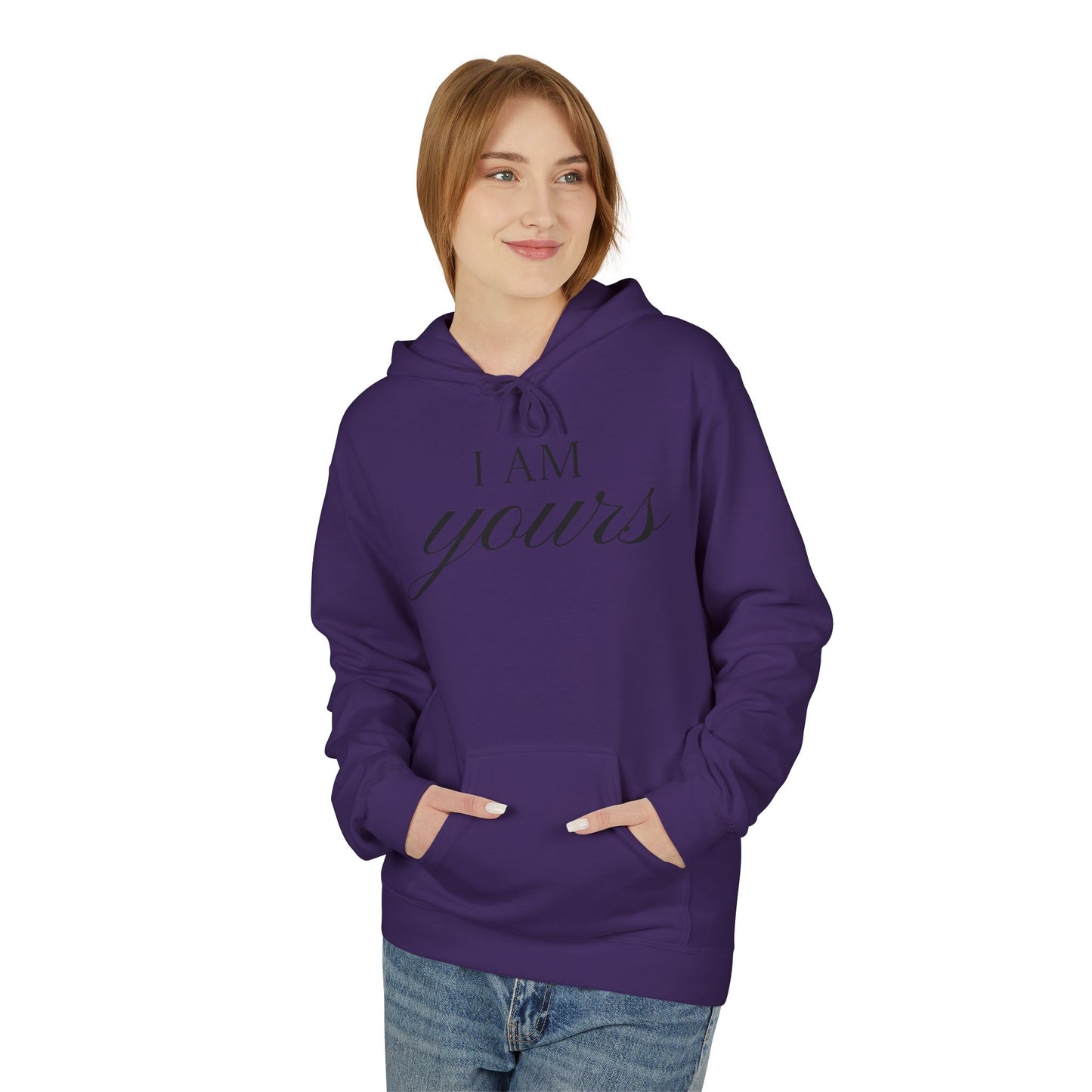 Hoodie "I Am Yours / You Are Mine" Romantic Script Pullover