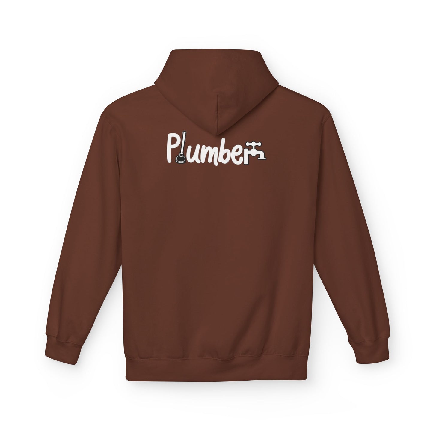 Plumber Hoodie - Funny Plumber Logo Pullover for Tradespeople